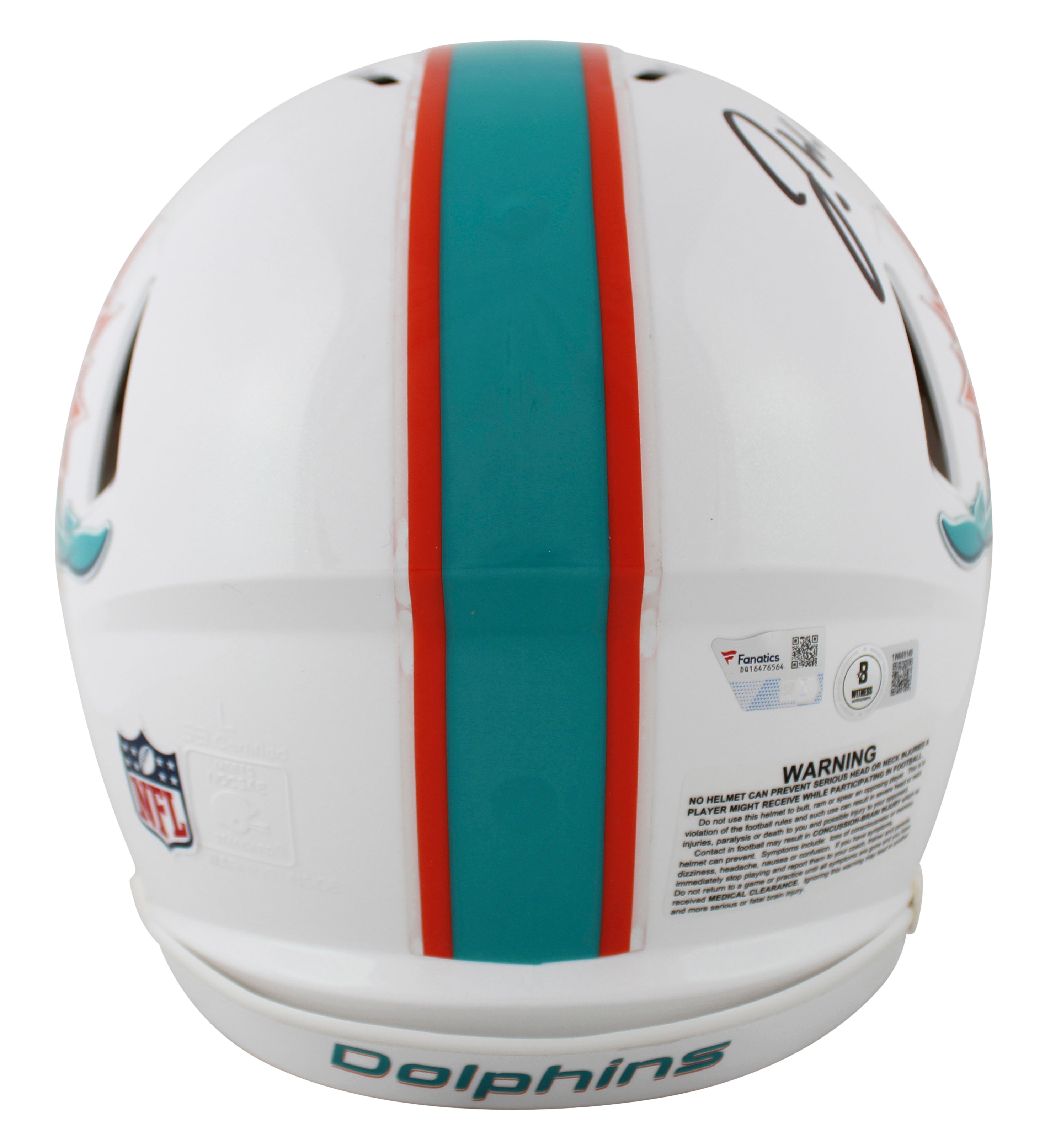 Dolphins Jaylen Waddle & Tyreek Hill Signed F/S Speed Proline Helmet W/ Case BAS