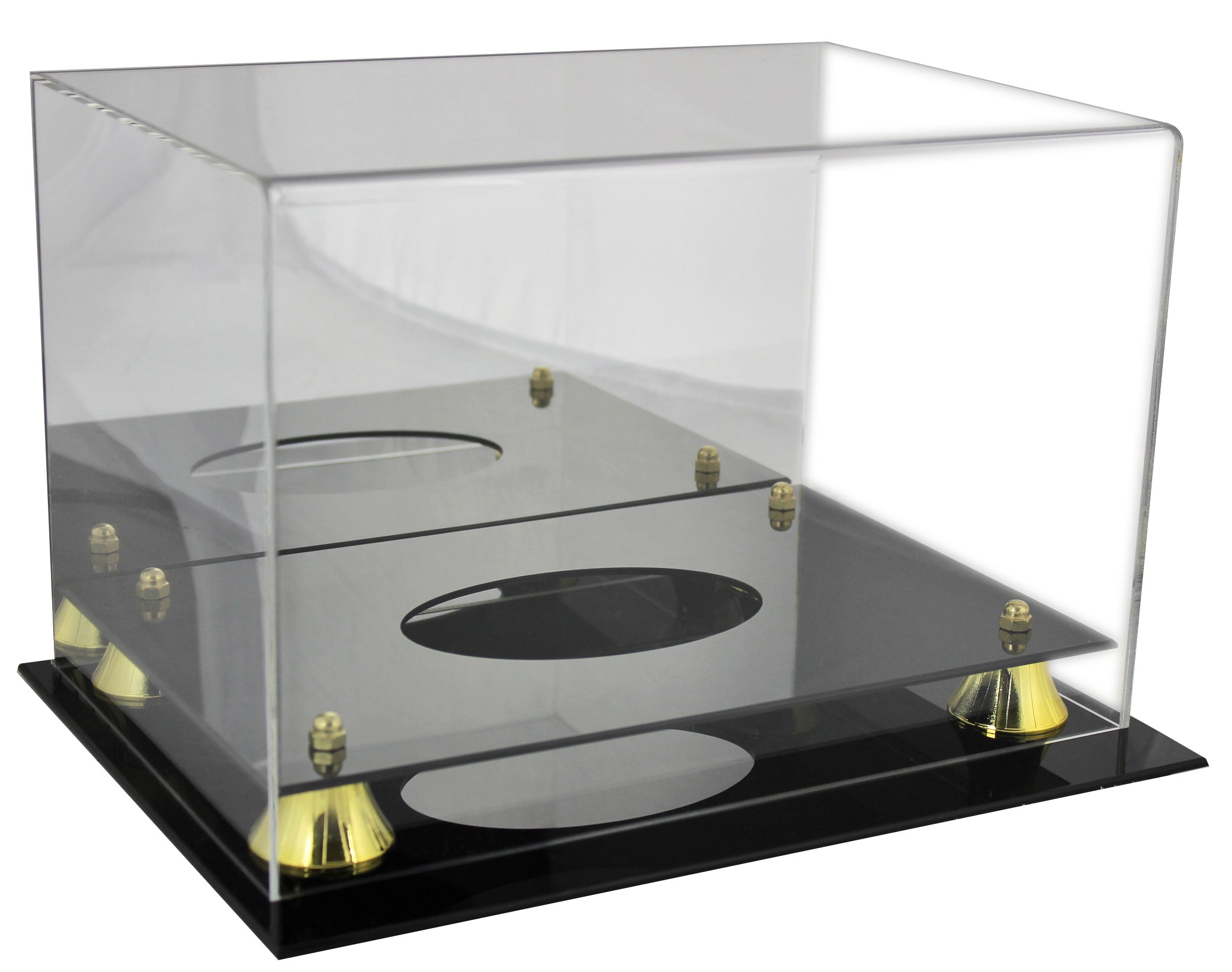 Deluxe Acrylic Football Mirrored Back Display Case