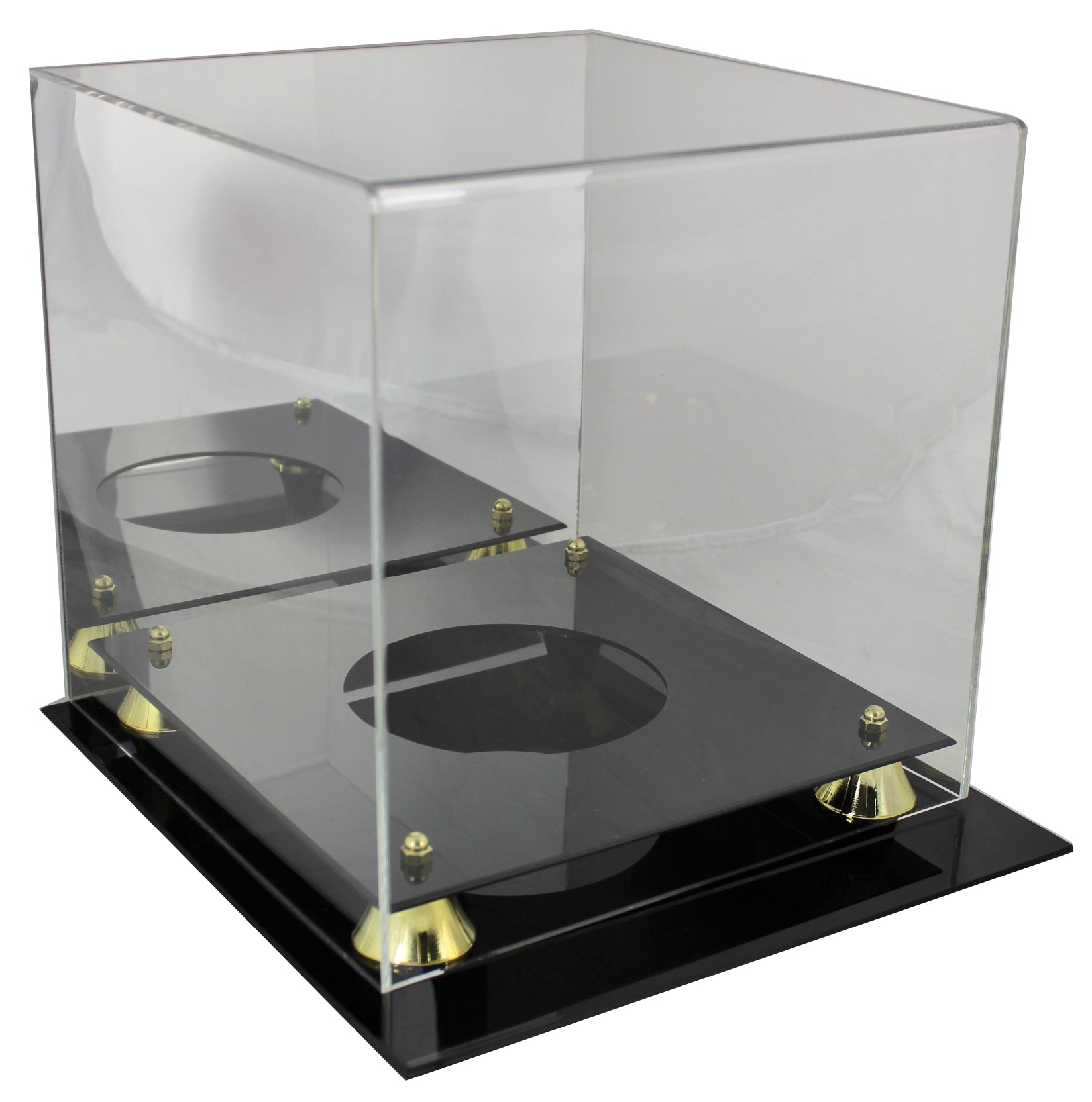 Deluxe Acrylic Basketball Mirrored Back Display Case