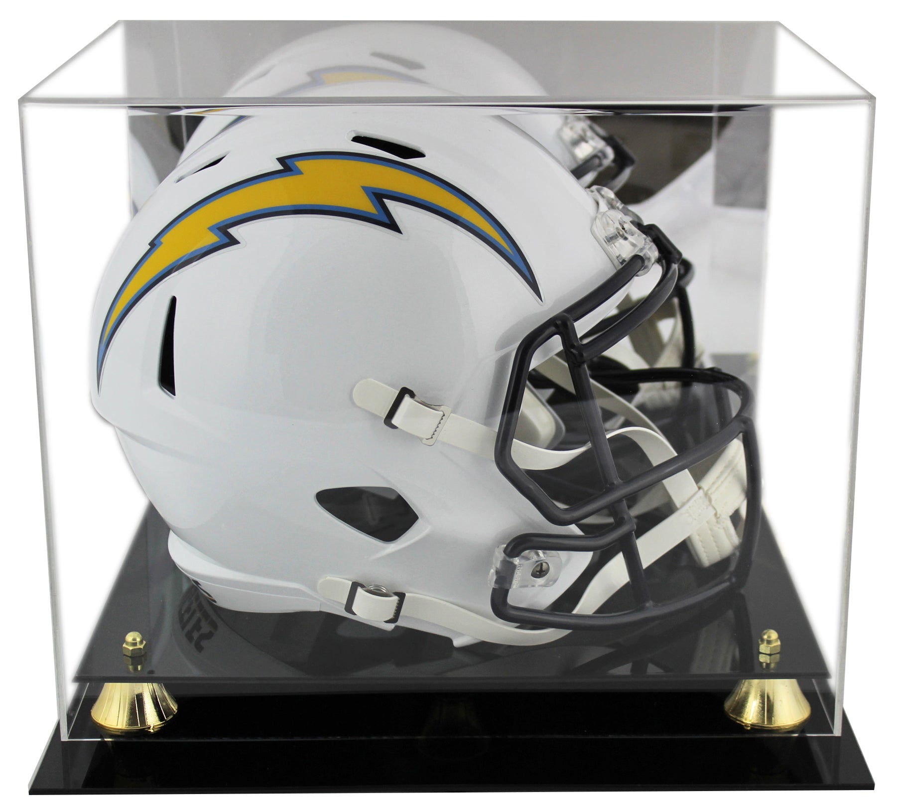 Deluxe Acrylic Football Helmet Mirrored Back Display Case