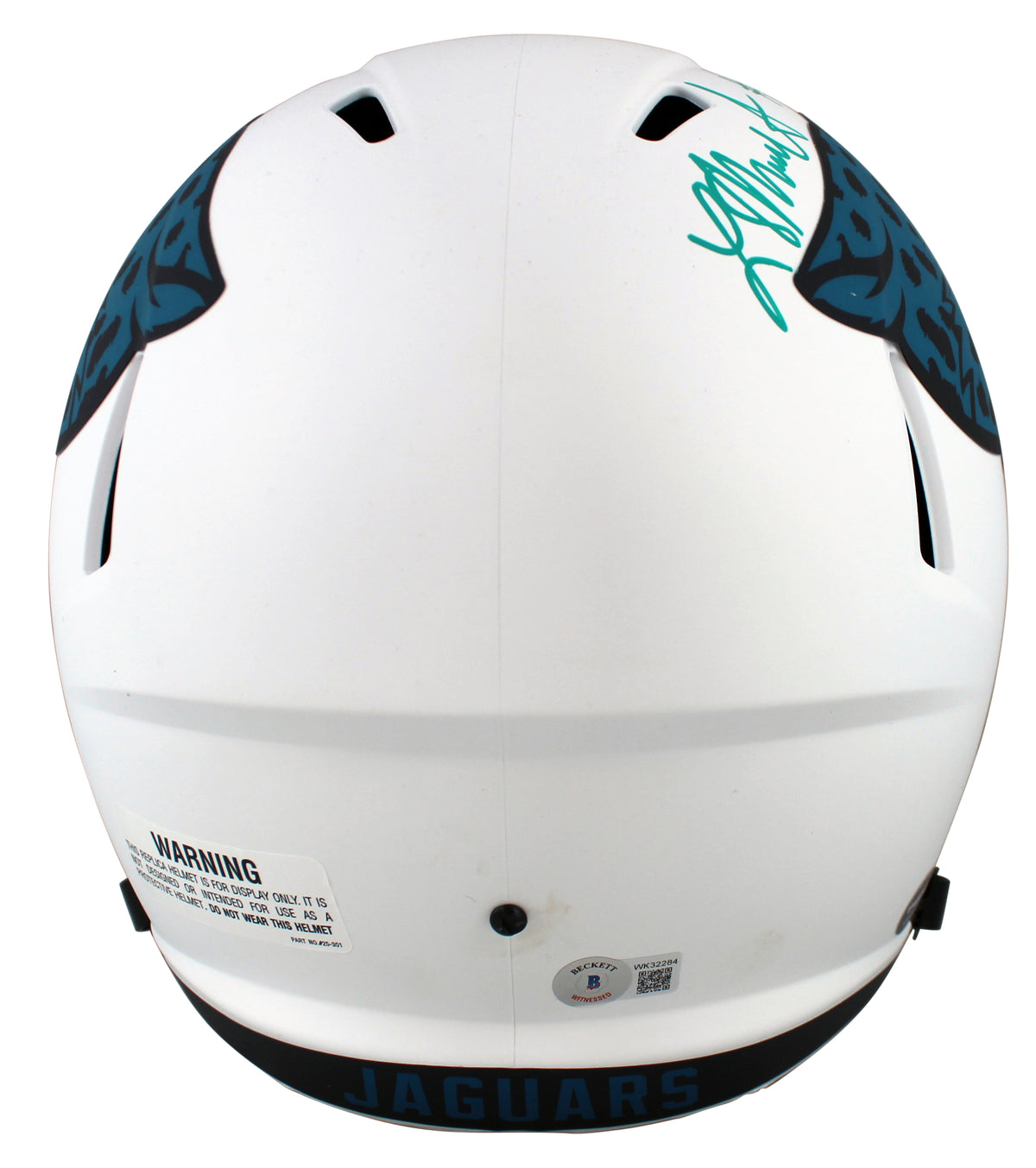 Jaguars Laviska Shenault Jr. Signed Lunar Full Size Speed Rep Helmet BAS Witness