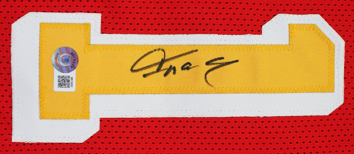 Tracy McGrady Authentic Signed Red Pro Style Jersey BAS Witnessed