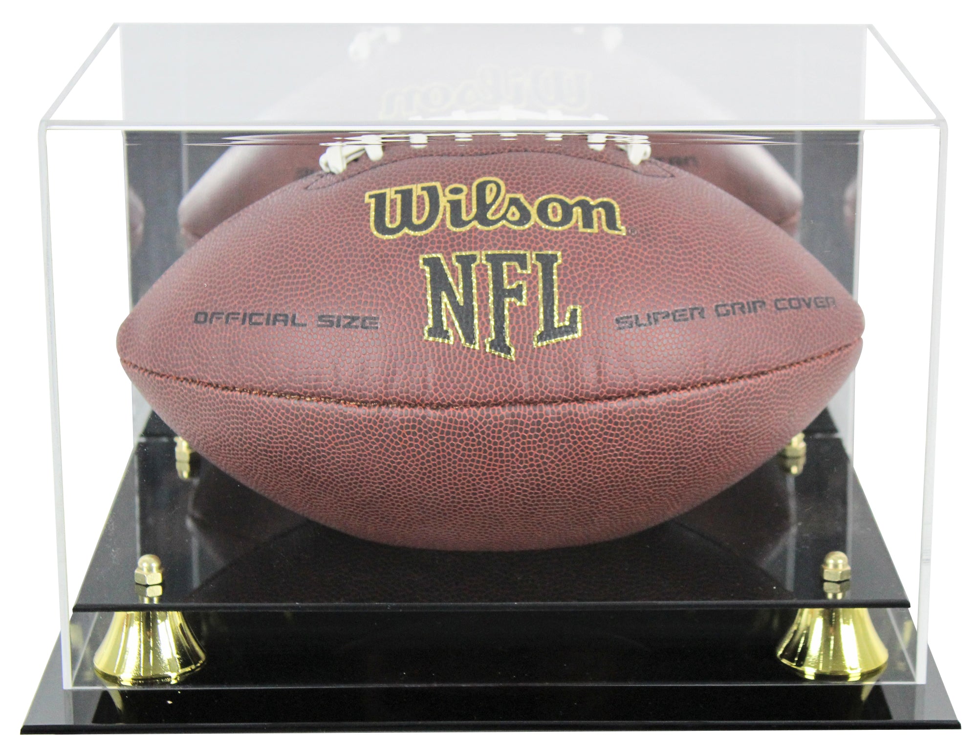 Deluxe Acrylic Football Mirrored Back Display Case