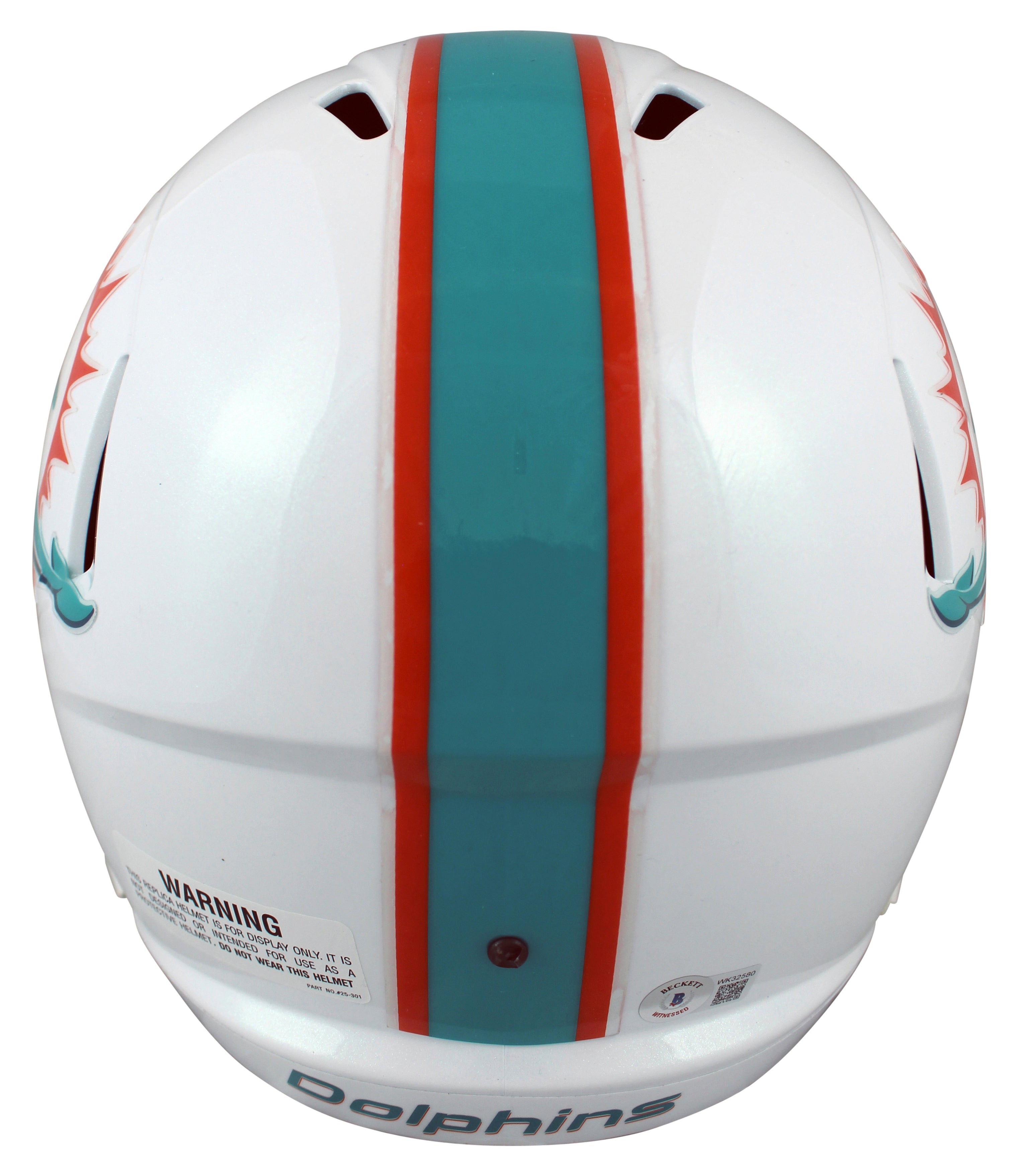 Dolphins Mike Gesicki "Fins Up!" Signed Full Size Speed Rep Helmet BAS Witnessed