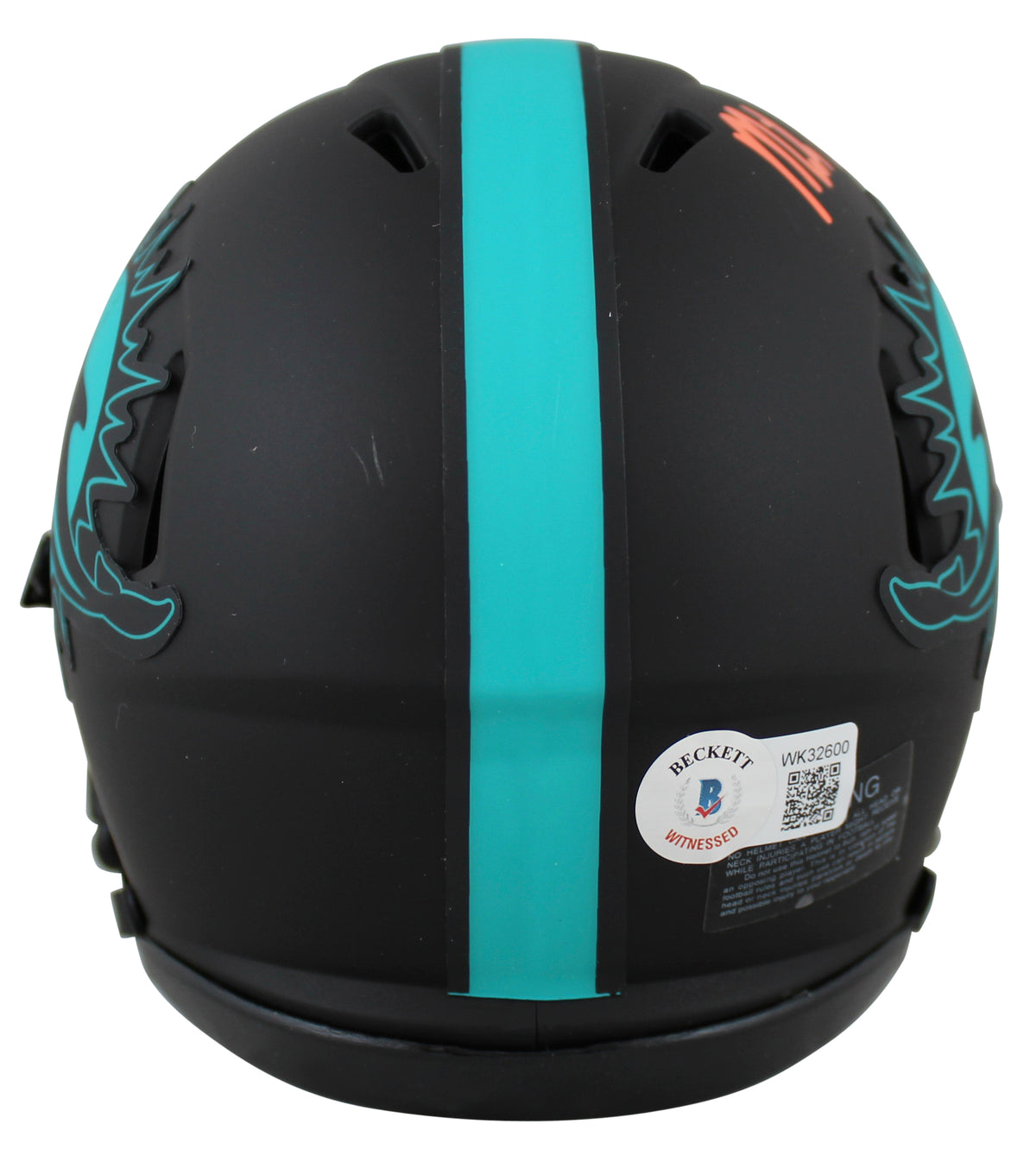 Dolphins Mike Gesicki Authentic Signed Eclipse Speed Mini Helmet BAS Witnessed