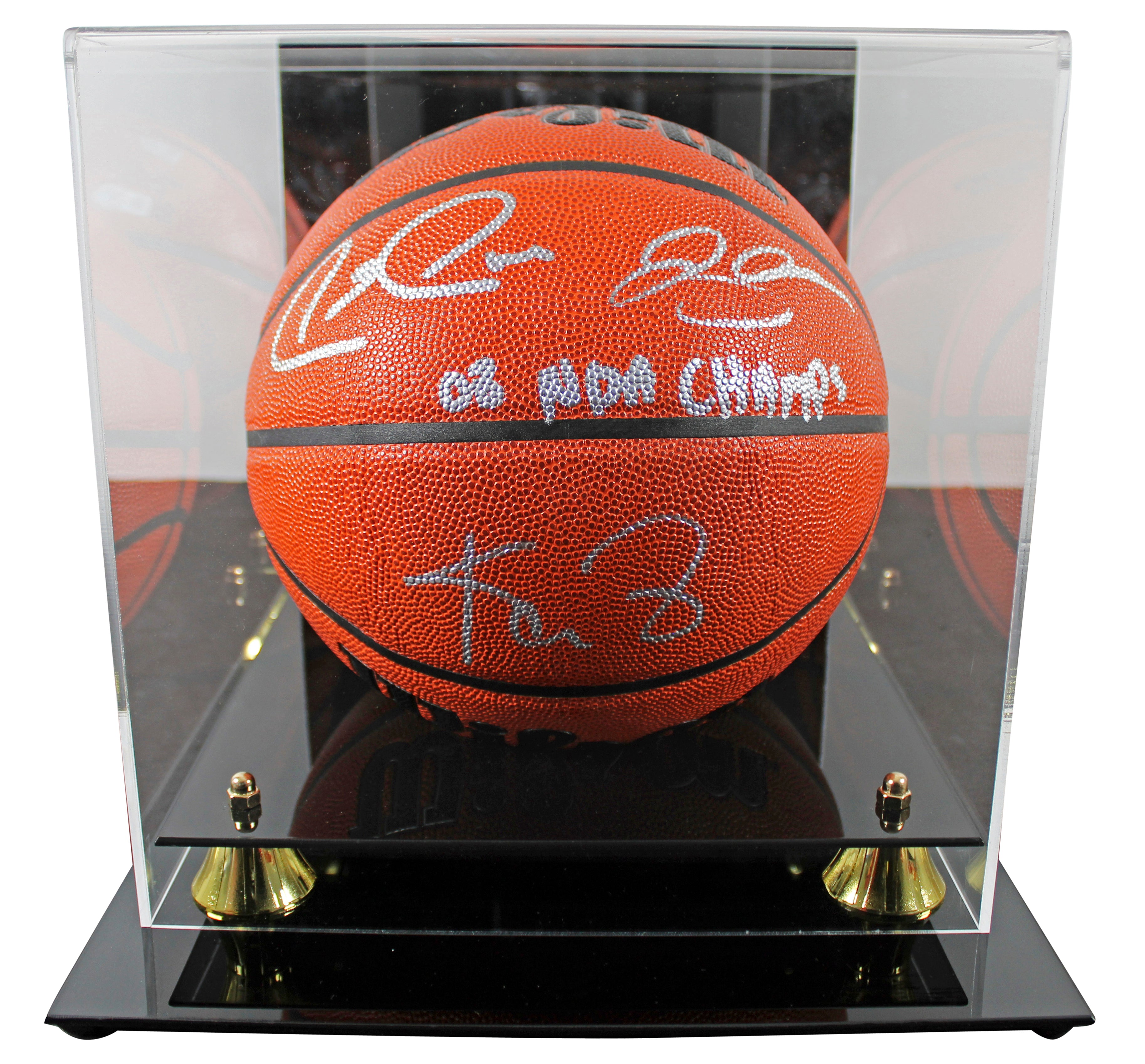 Celtics (3) Garnett, Pierce & Allen Signed Wilson Basketball w/ Case BAS Wit