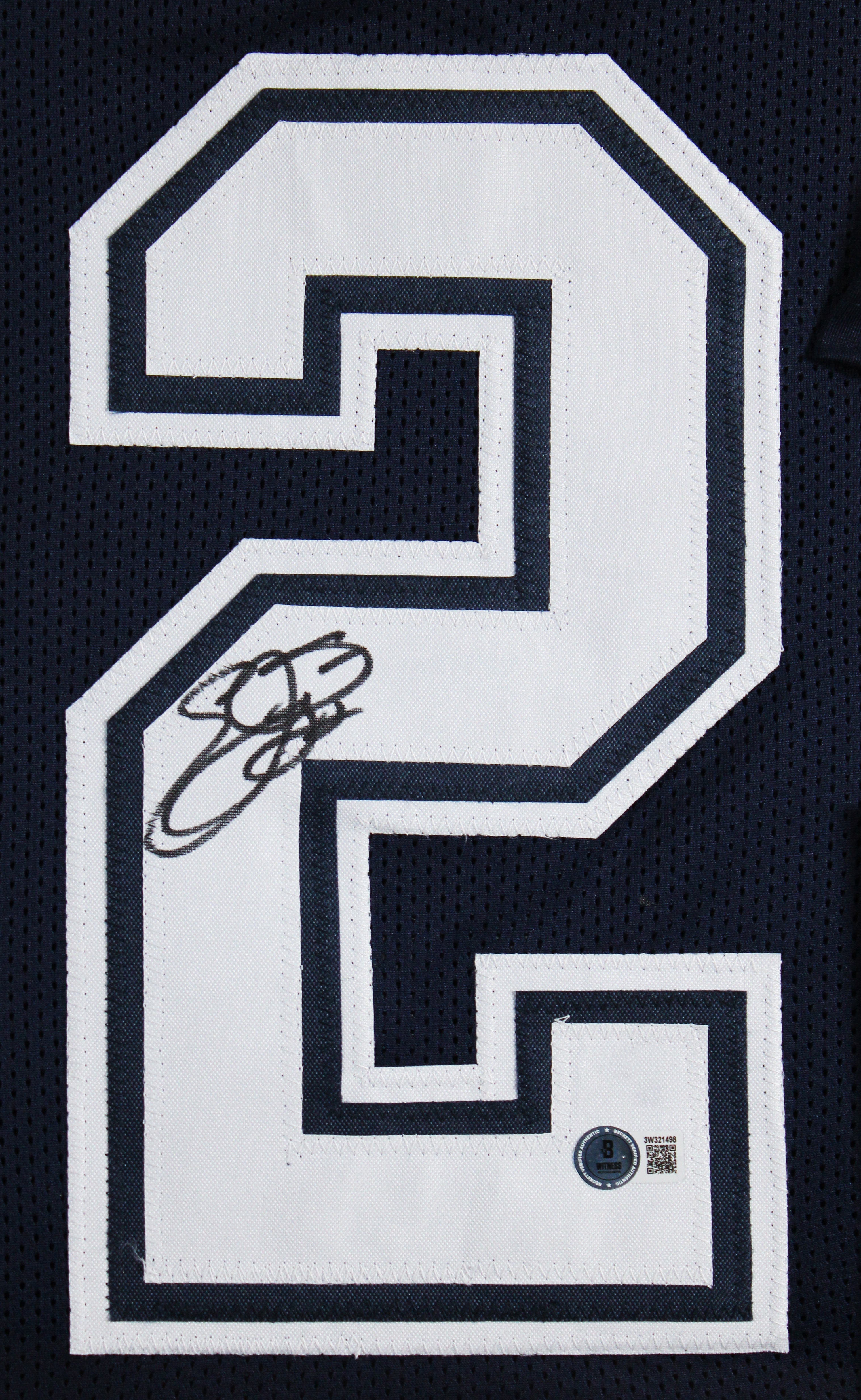 Emmitt Smith Authentic Signed Navy Blue Pro Style Framed Jersey BAS Witnessed