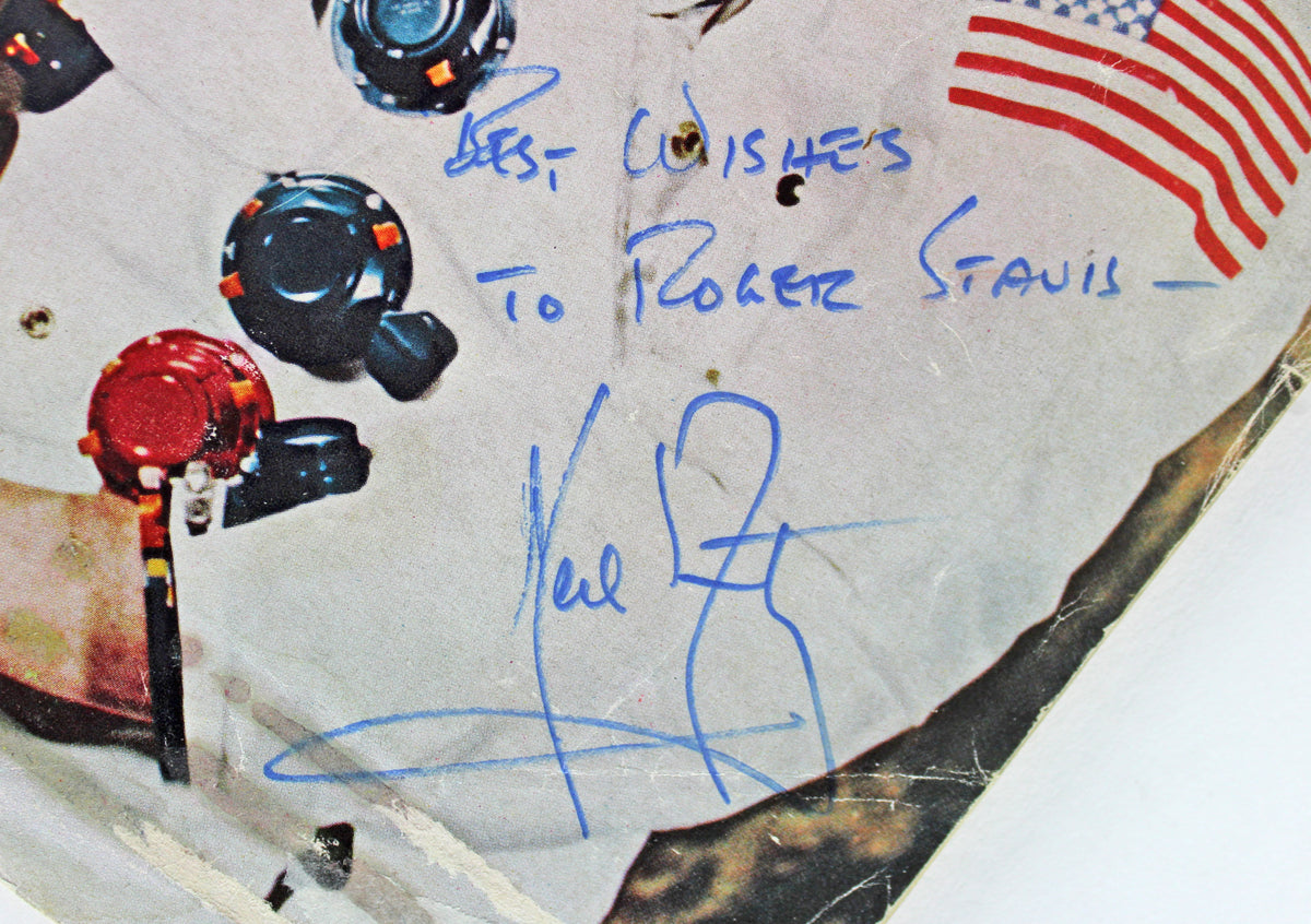 Neil Armstrong Apollo 11 Signed July 21, 1969 Newsweek Magazine BAS #A78898