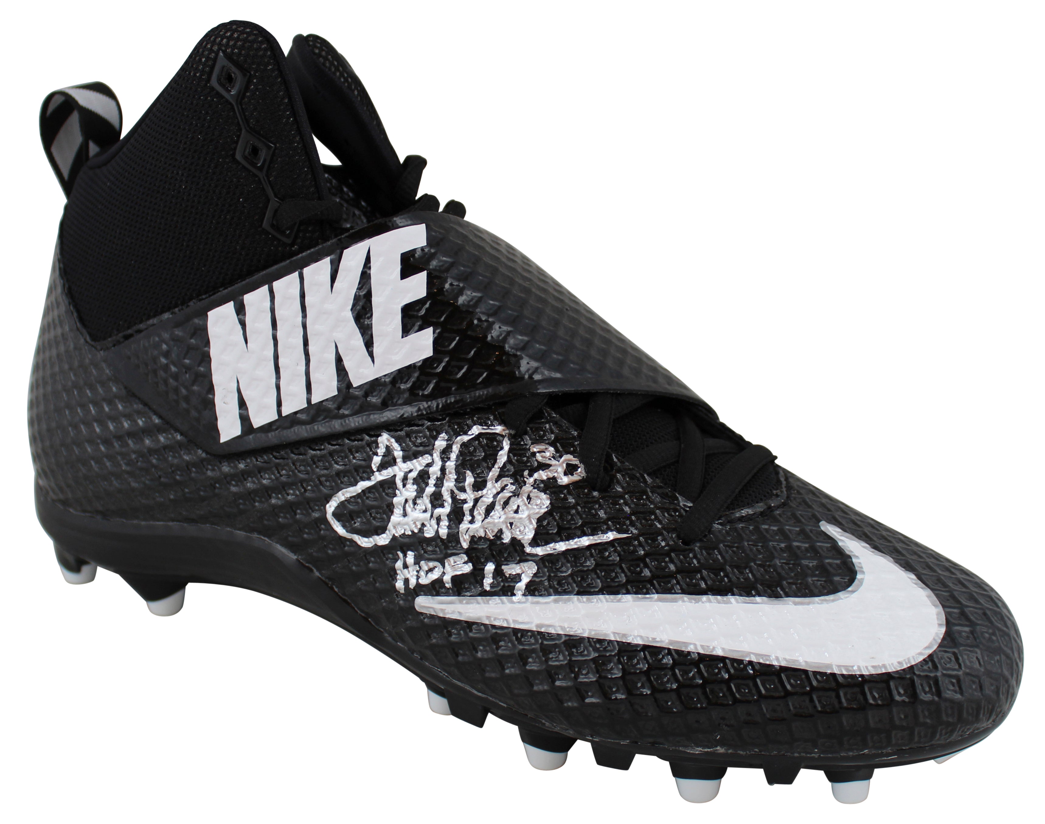Broncos Terrell Davis "HOF 17" Authentic Signed Nike Lunarbeast Pro Cleat BAS