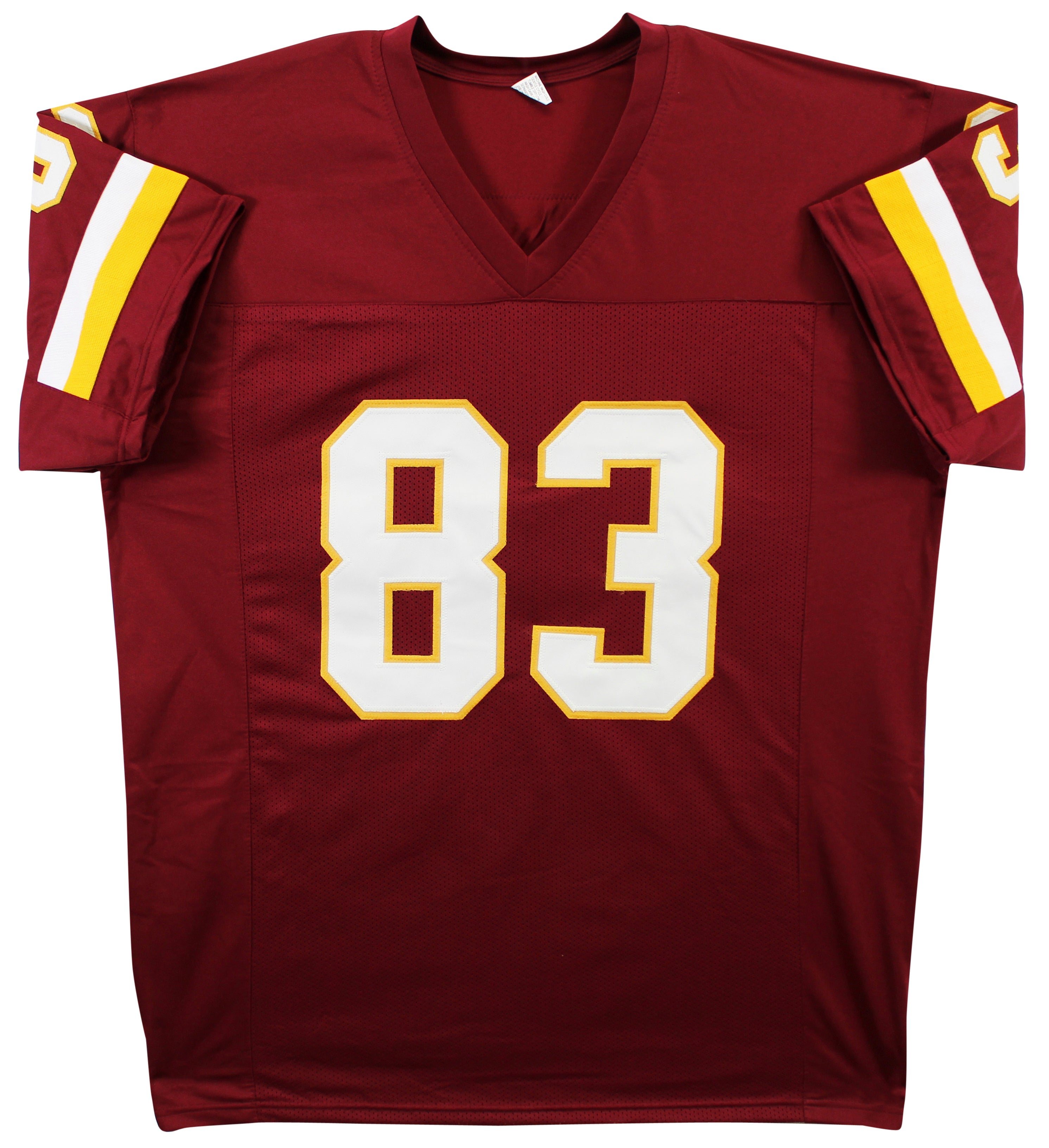 Rickey Sanders "2x SB Champ" Authentic Signed Maroon Pro Style Jersey BAS Wit