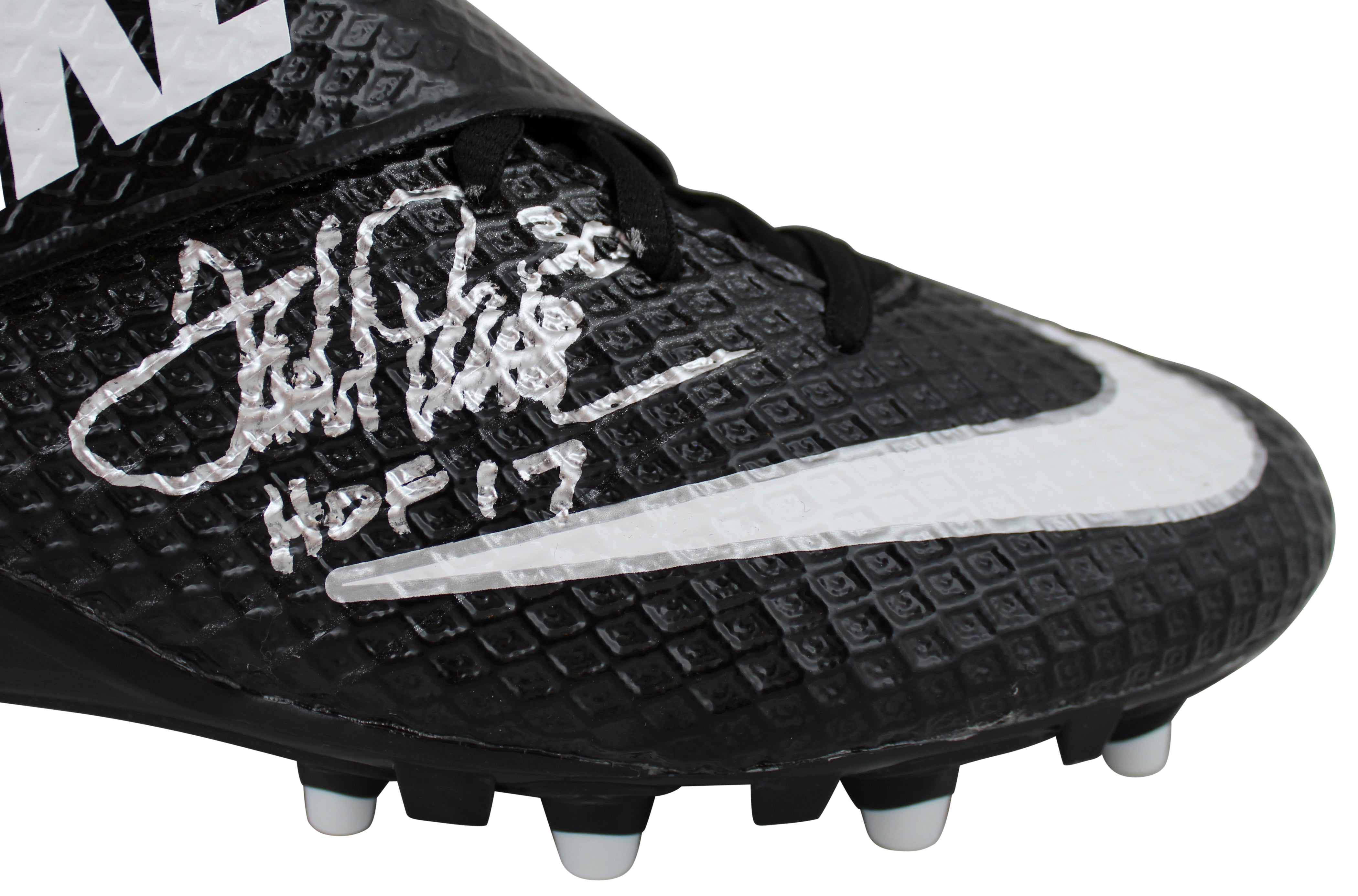 Broncos Terrell Davis "HOF 17" Authentic Signed Nike Lunarbeast Pro Cleat BAS