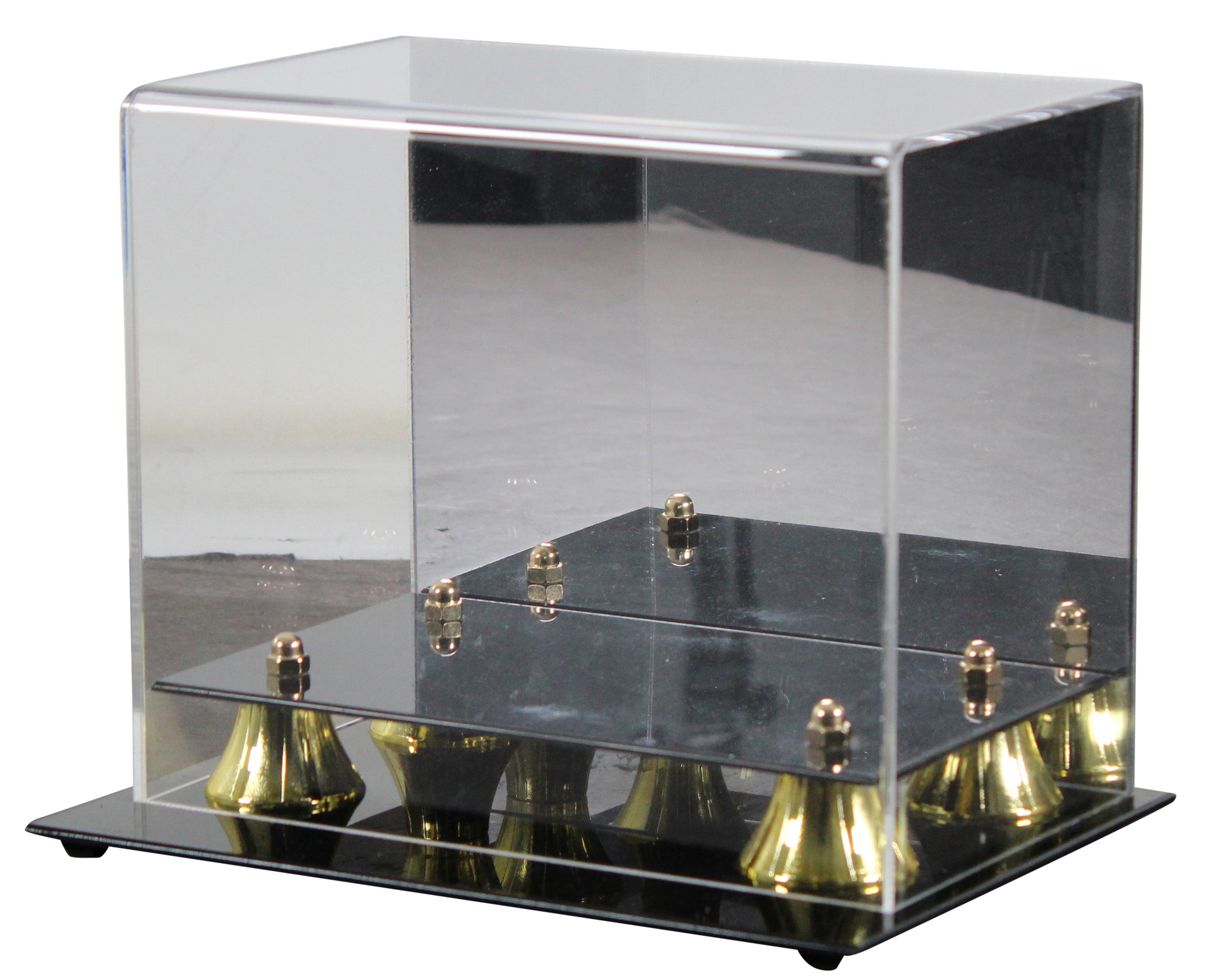 Deluxe Acrylic Football Mini Helmet Mirrored Back Display Case