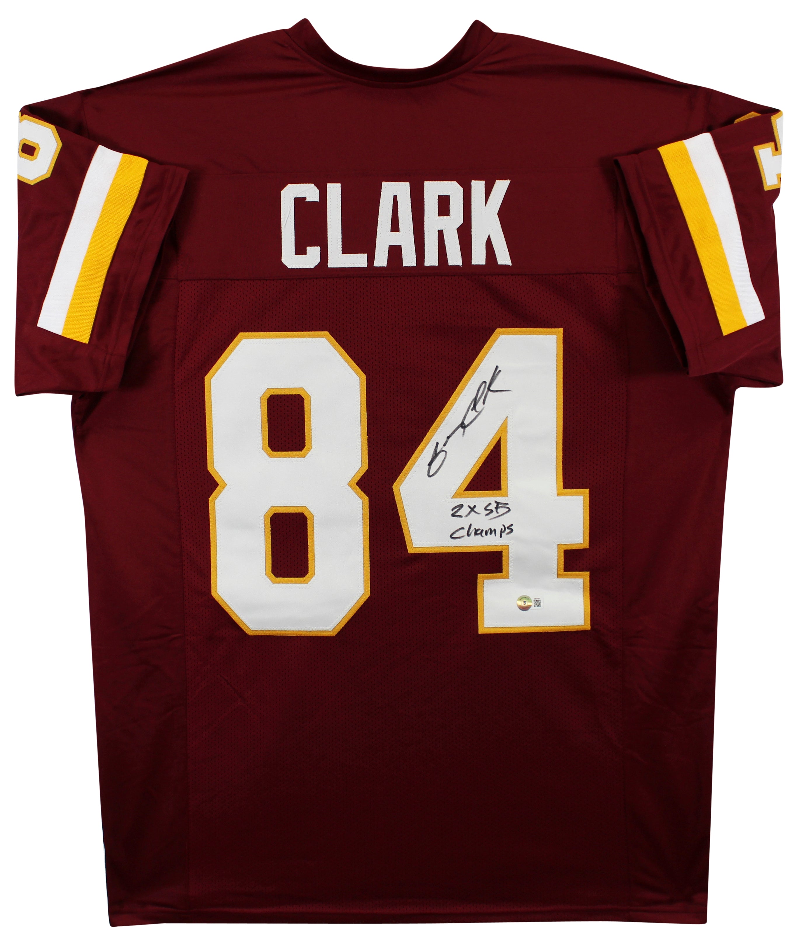Gary Clark "2x SB Champ" Authentic Signed Maroon Pro Style Jersey BAS Witnessed