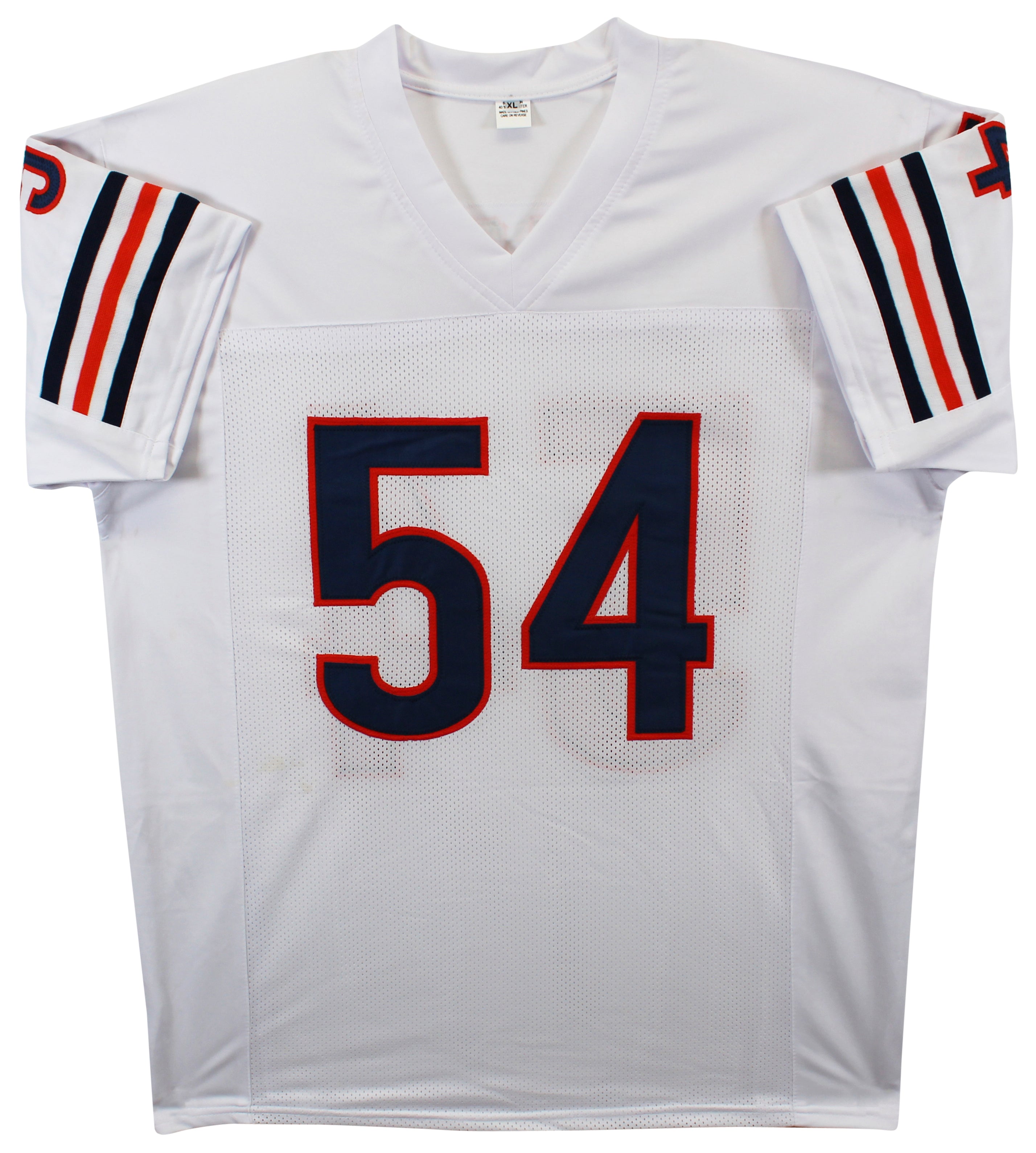 Brian Urlacher "HOF 18" Authentic Signed White Pro Style Jersey BAS