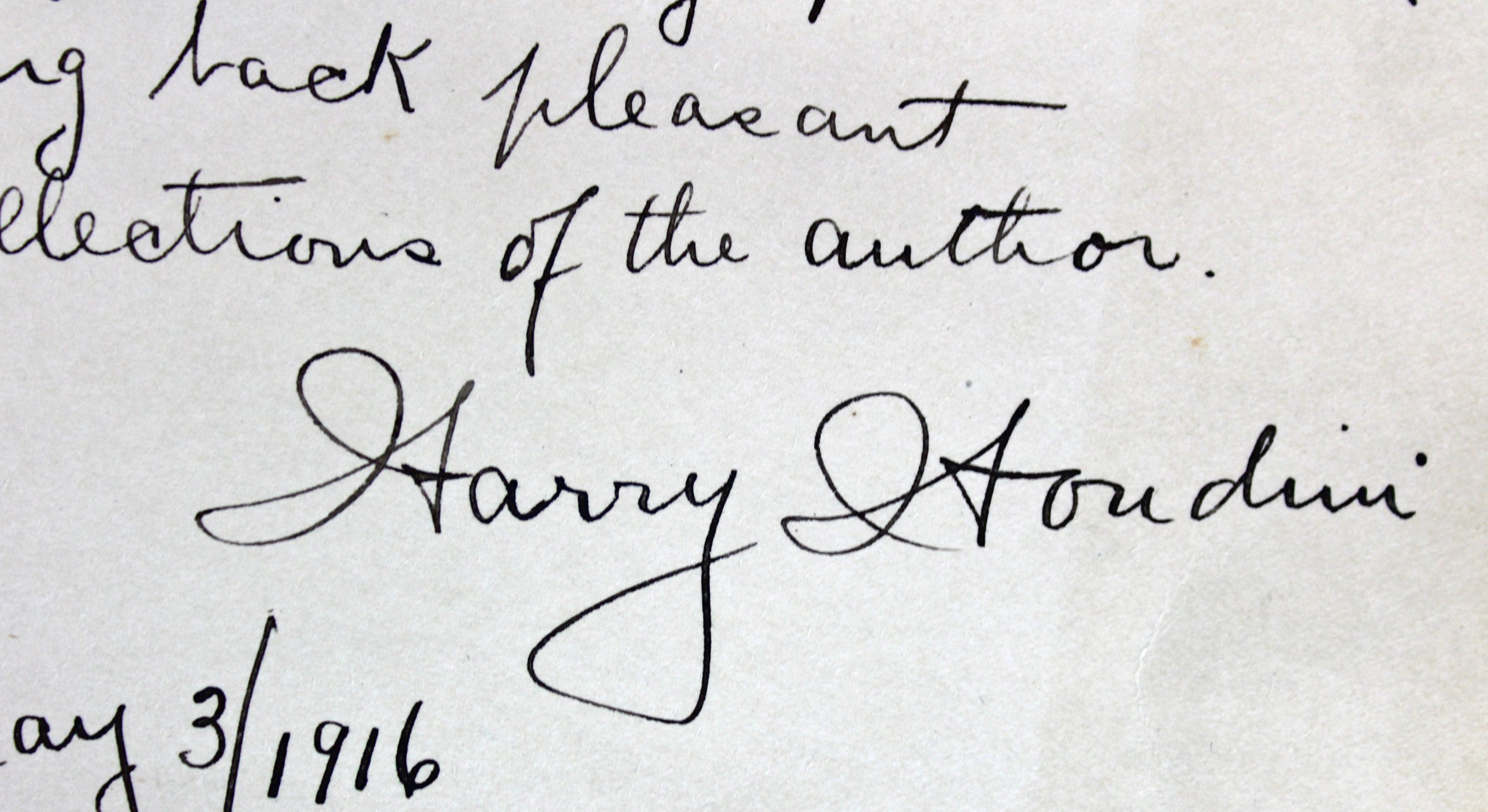 Harry Houdini Signed Unmasking of Harry Houdini 1st Ed Book Auto Graded 9! BAS