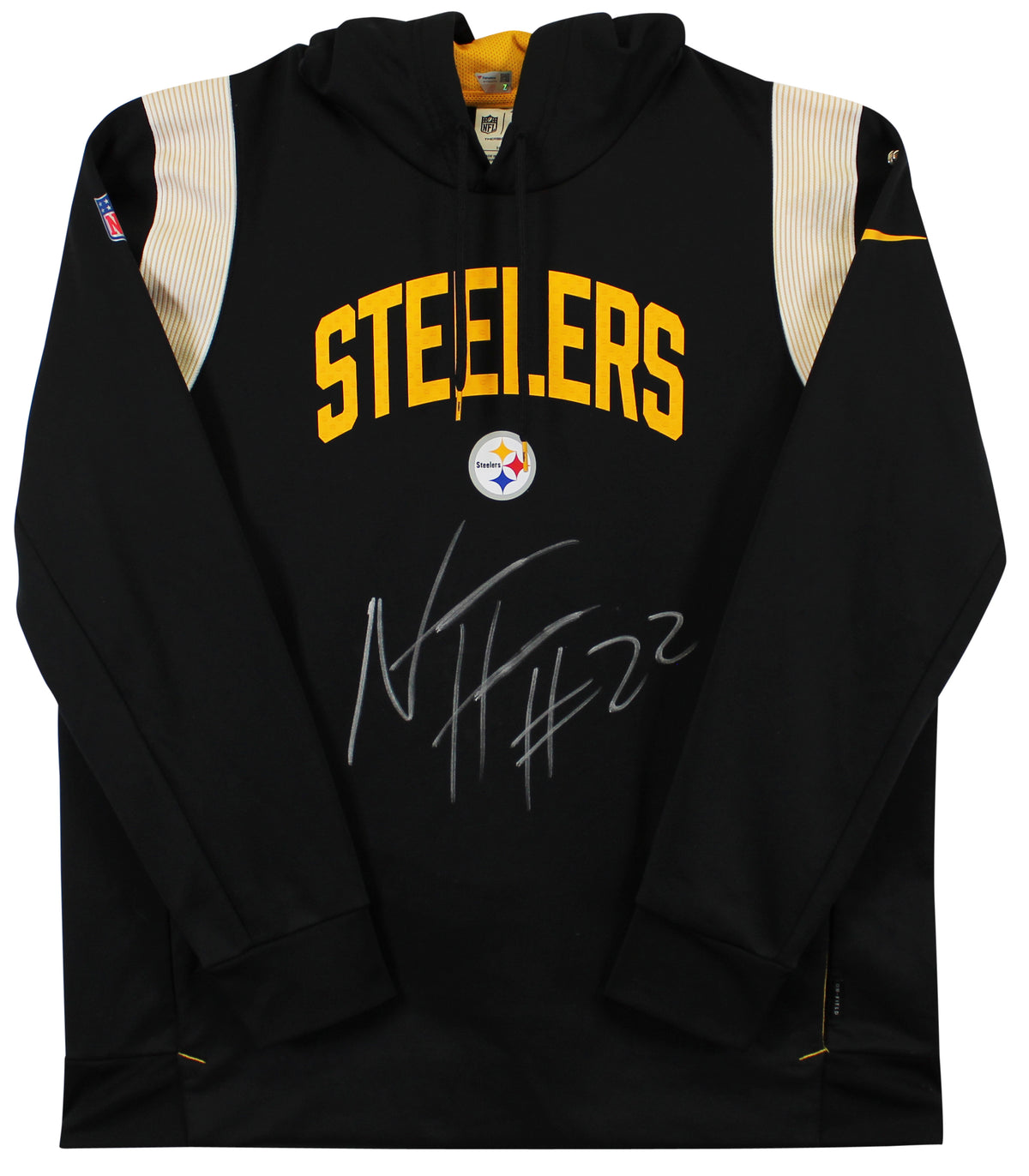 Najee Harris Signed Worn Steelers Team Issued Nike Therma-Fit Hoodie Fanatics