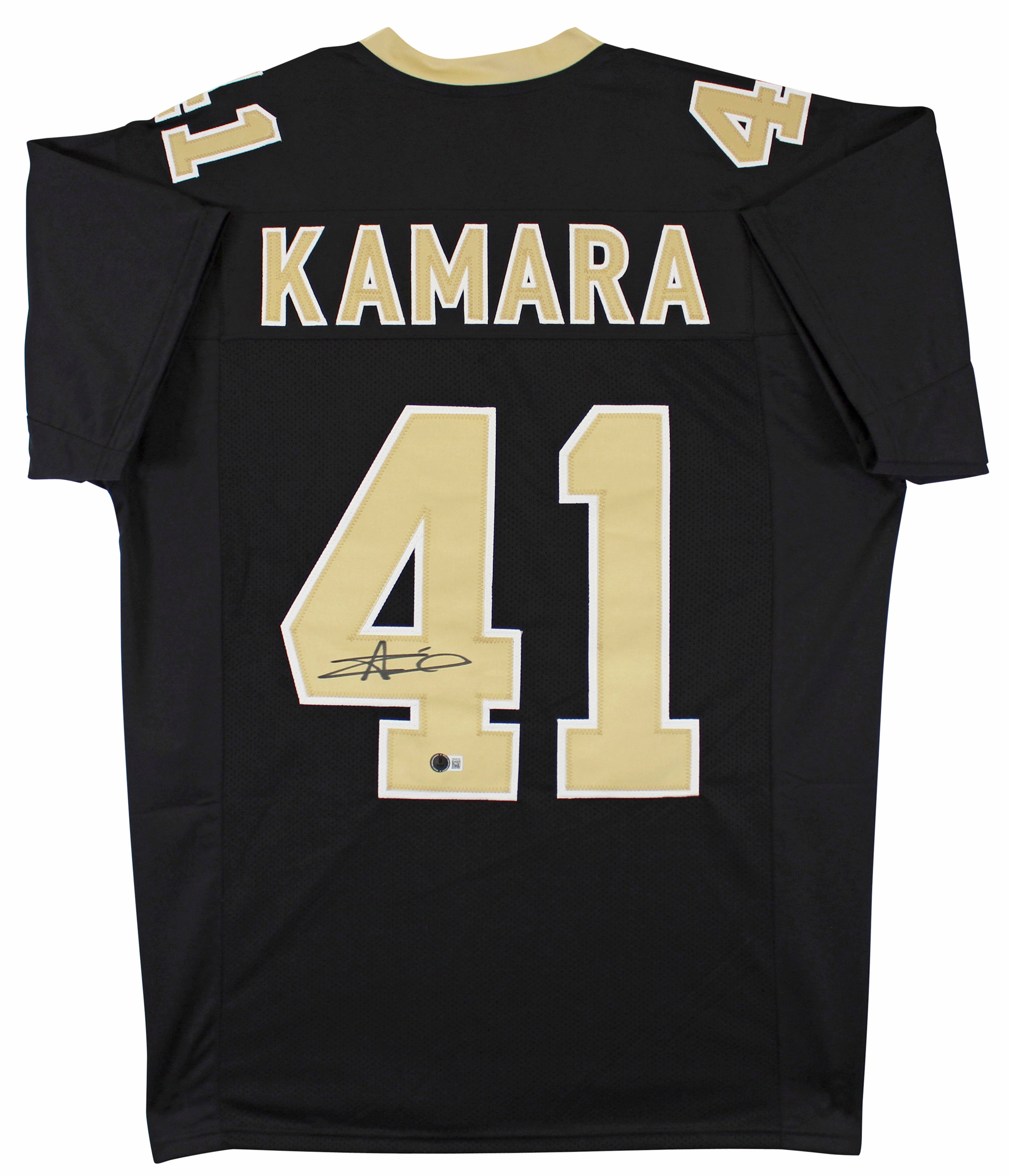 Alvin Kamara Authentic Signed Black Pro Style Jersey Autographed BAS Witnessed