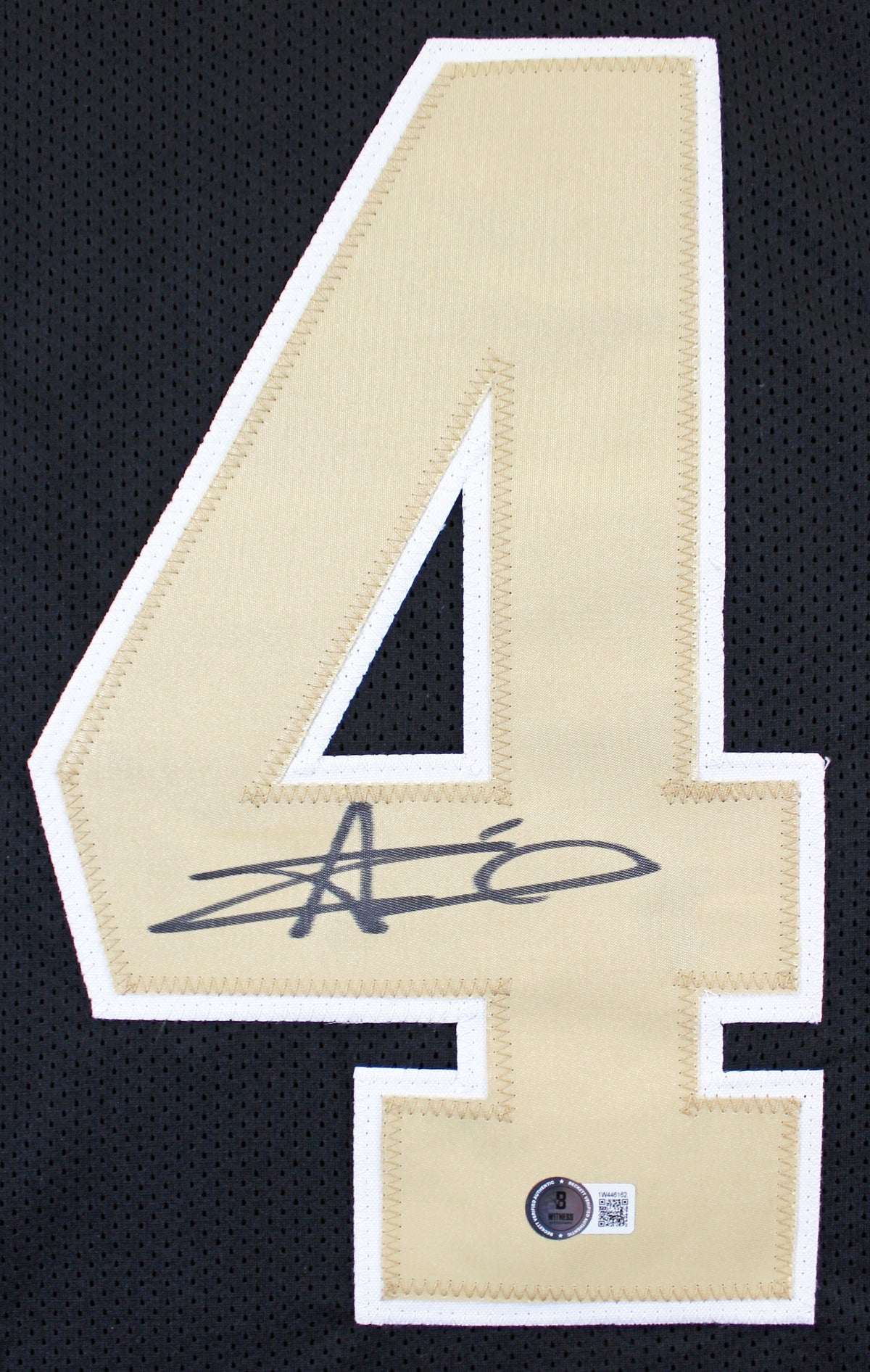 Alvin Kamara Authentic Signed Black Framed Pro Style Jersey BAS Witnessed