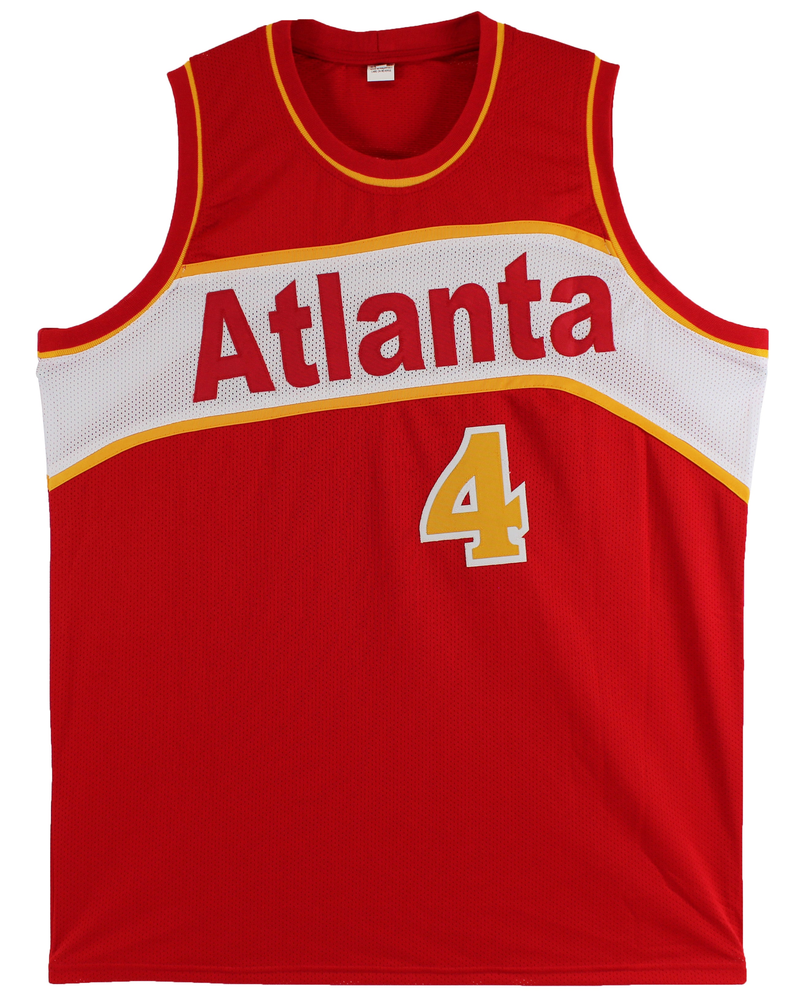 Spud Webb "1986 Slam Dunk Champ" Signed Red Pro Style Jersey BAS Witnessed