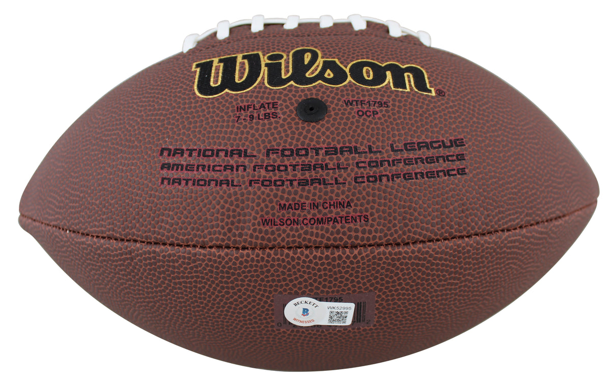 Cowboys Zack Martin Authentic Signed Wilson Super Grip Nfl Football BAS Witness