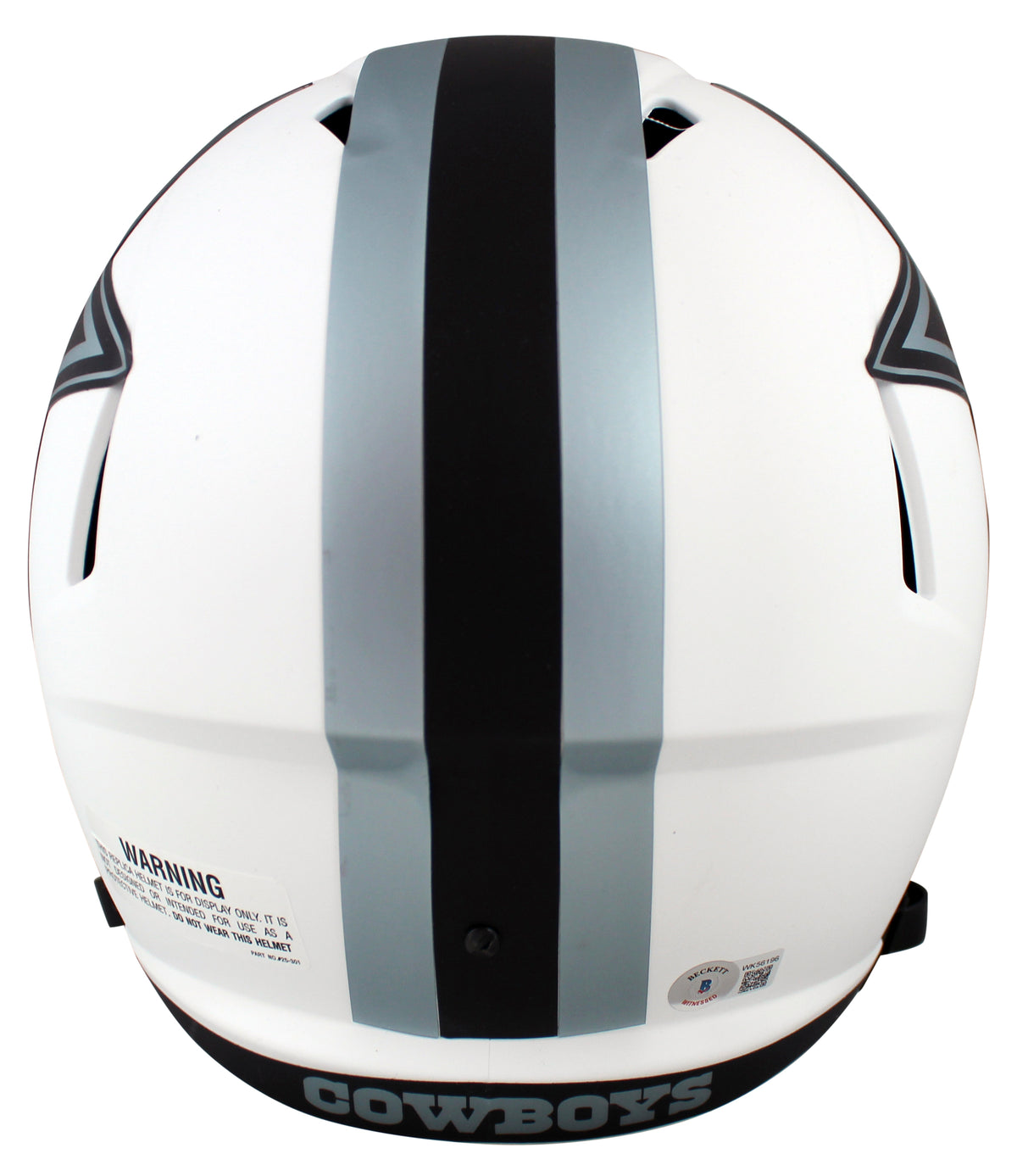 Cowboys Dak Prescott Signed Lunar Full Size Speed Rep Helmet BAS Witnessed