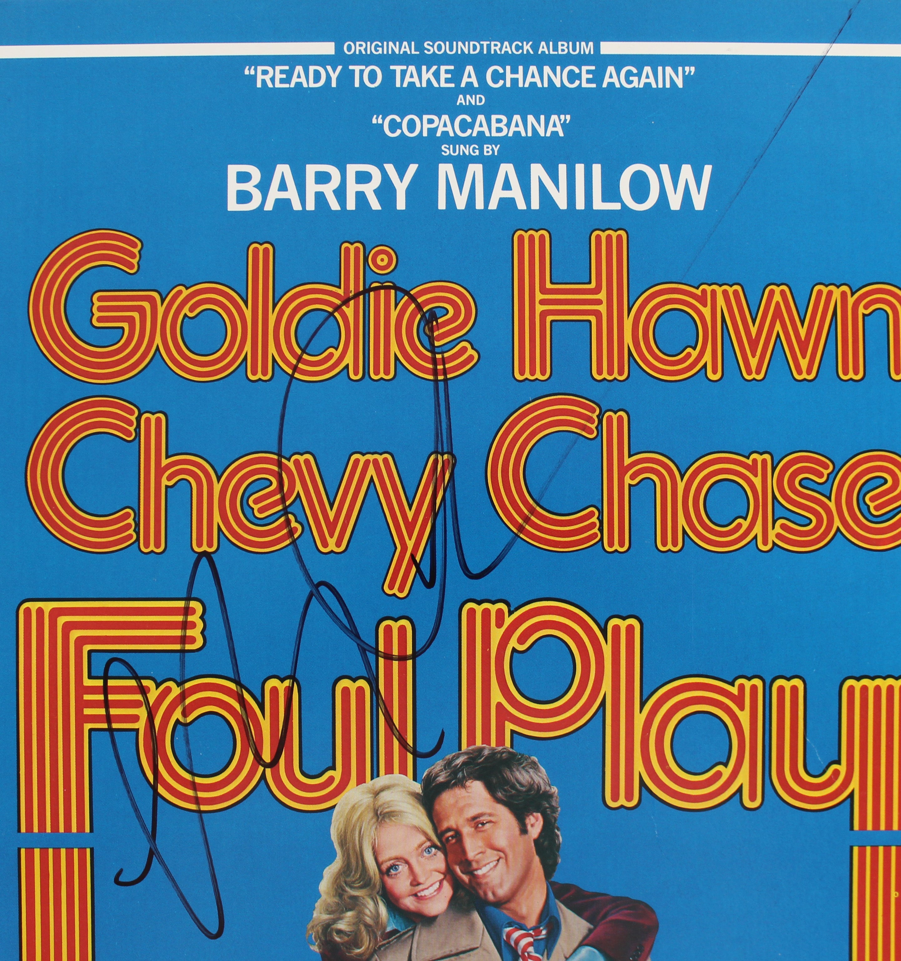 Chevy Chase Foul Play Authentic Signed Soundtrack Album Cover BAS #BF88129