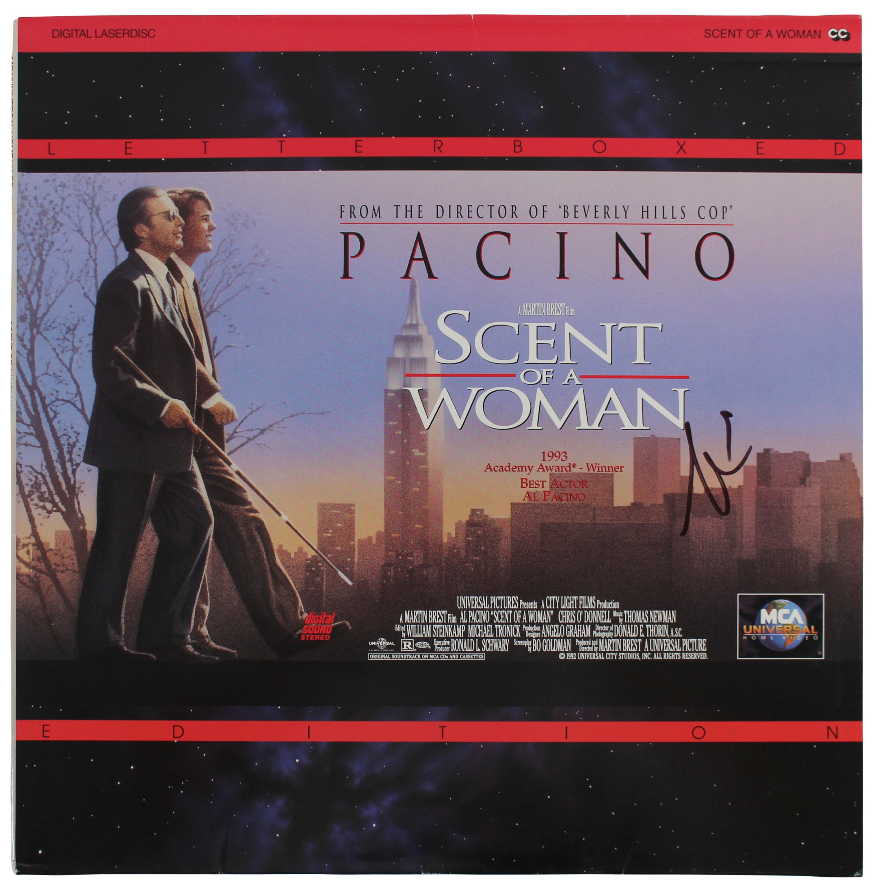 Al Pacino Authentic Signed Scent Of A Woman Laserdisc Cover BAS #BF88125