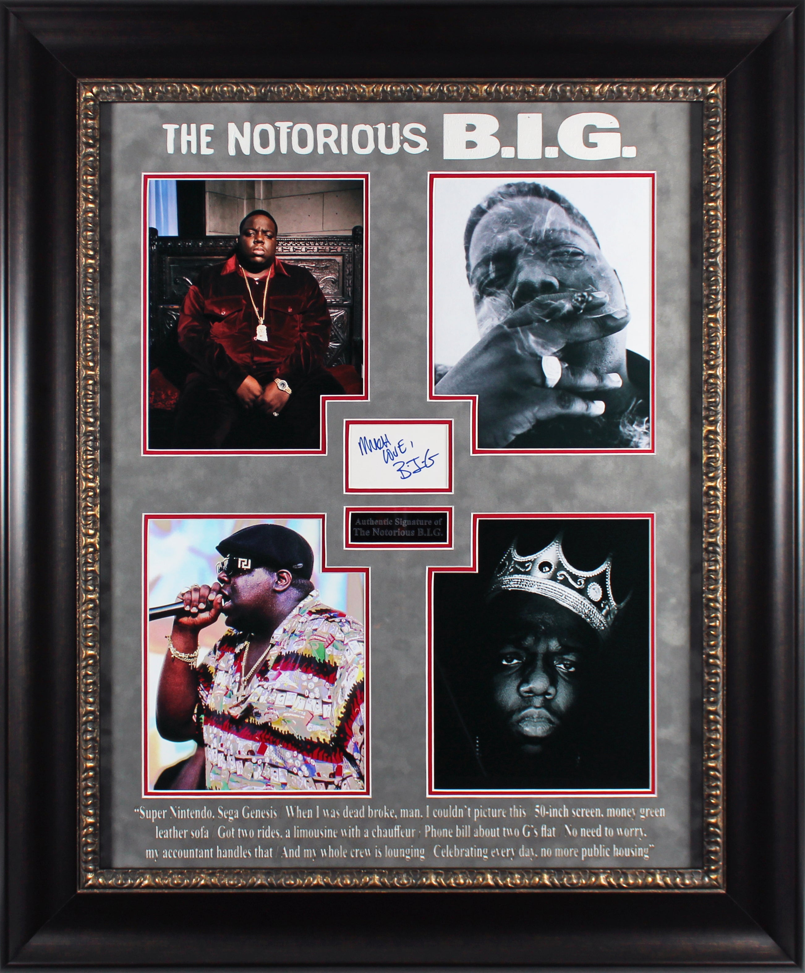 Notorious B.I.G. Much Love Authentic Signed 3x5 Index Card JSA #XX79297