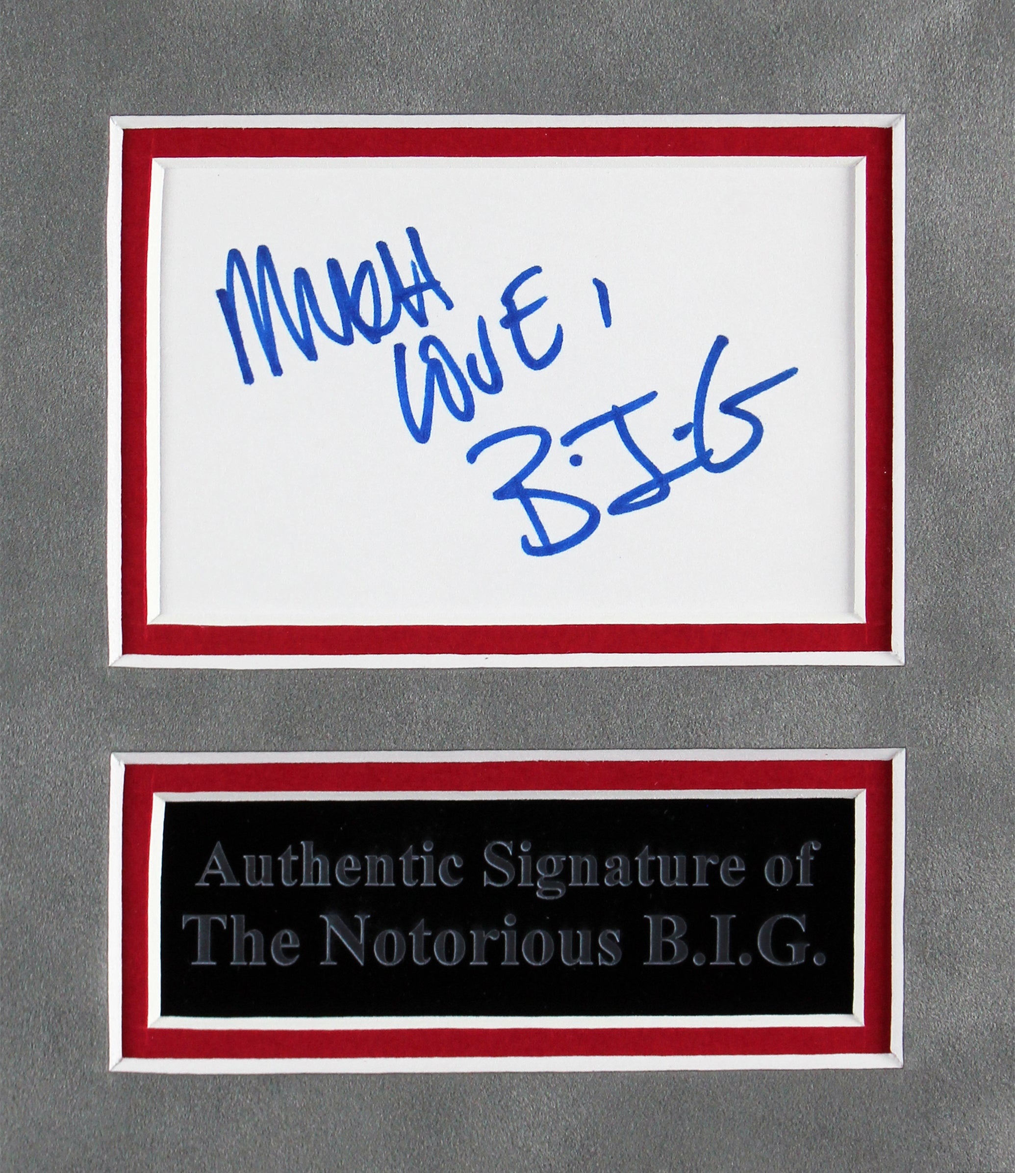 Notorious B.I.G. Much Love Authentic Signed 3x5 Index Card JSA #XX79297