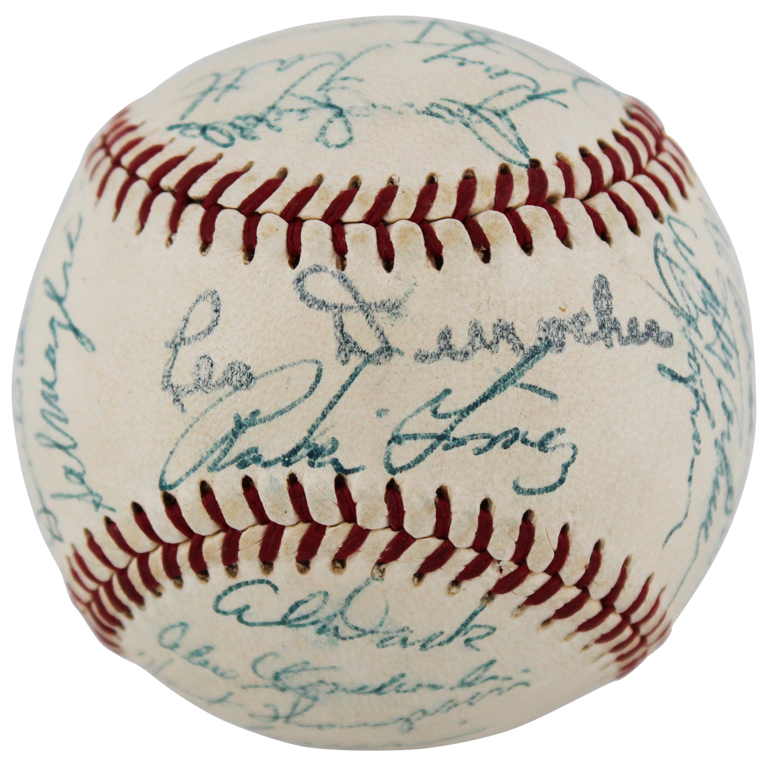 1953 Giants (29) Mays, Irvin Authentic Signed Giles Onl Baseball JSA #BB19810