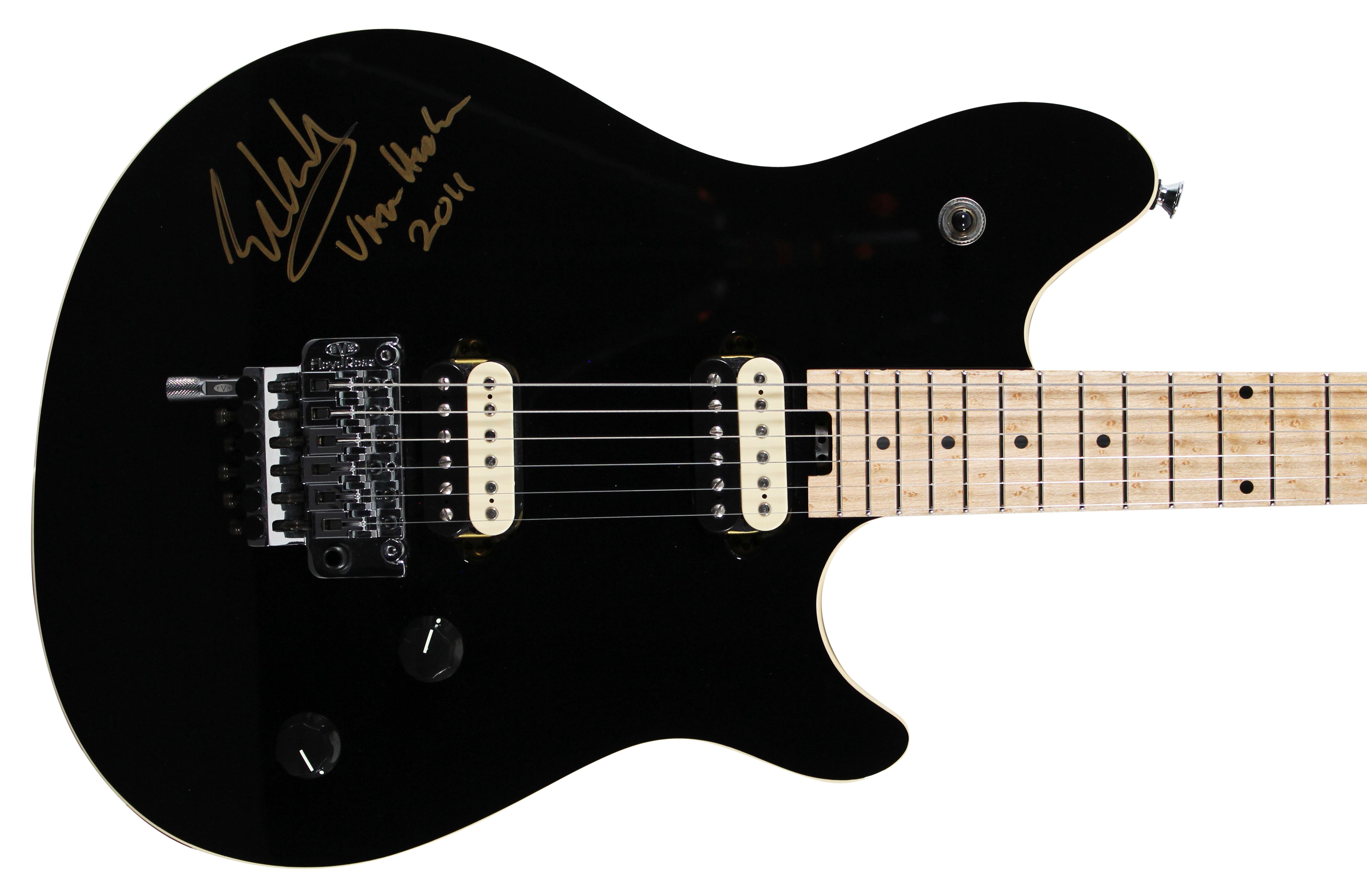 Eddie Van Halen Signed Black EVH Wolfgang Special Electric Guitar JSA #YY09958