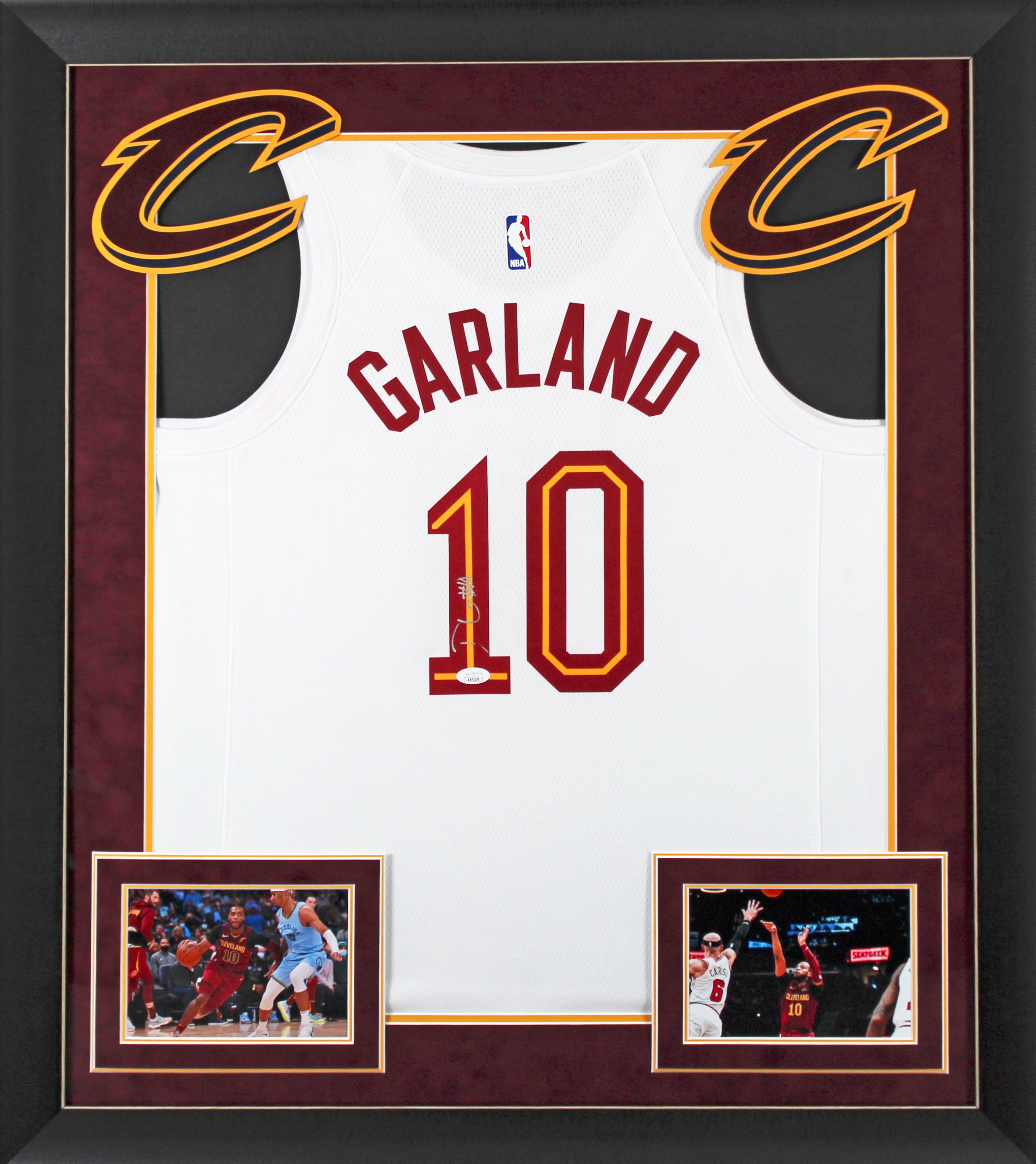 Cavaliers Darius Garland Authentic Signed White Nike Framed Jersey JSA #AR73279