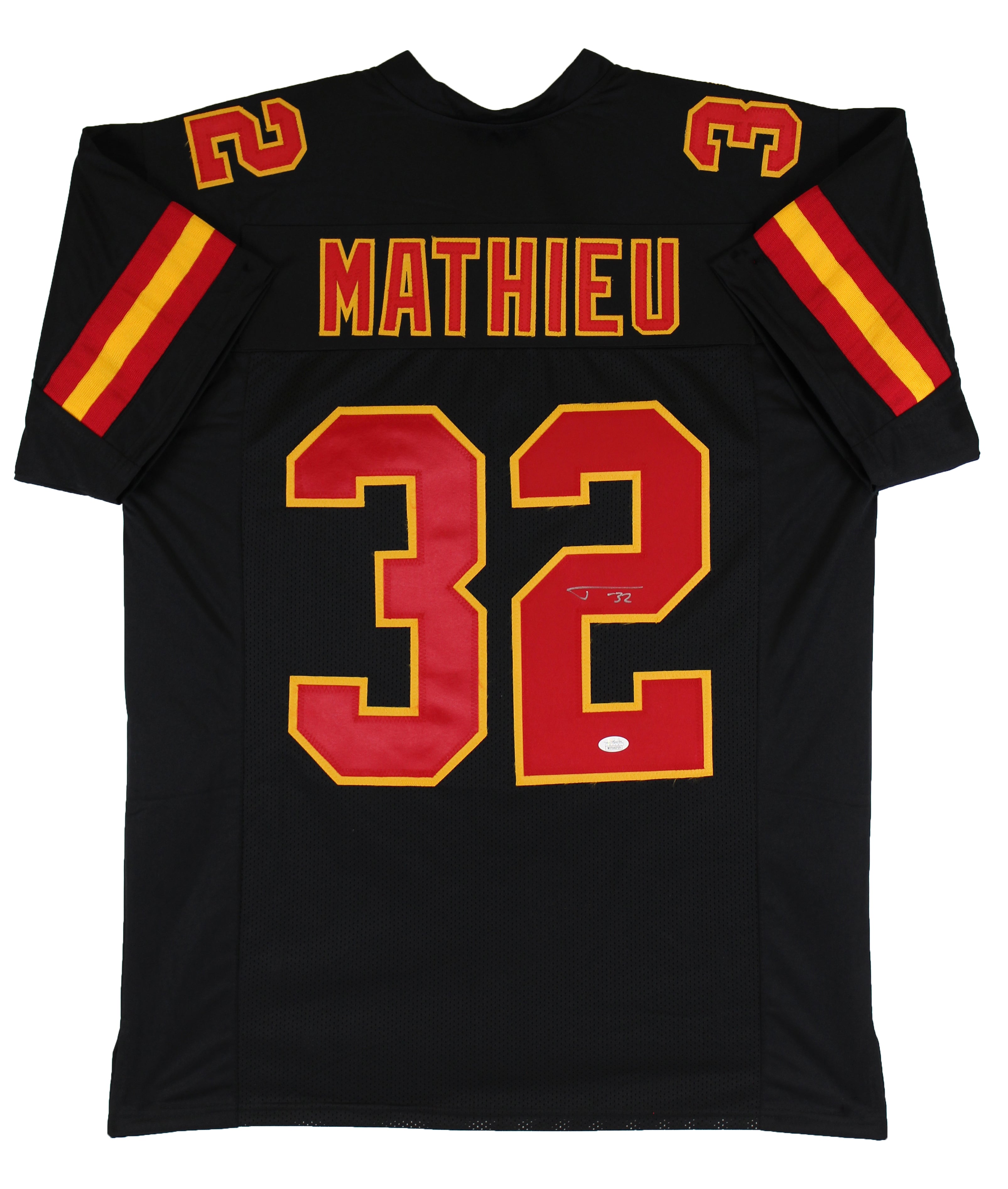 Tyrann Mathieu Authentic Signed Black Pro Style Jersey Autographed BAS Witnessed