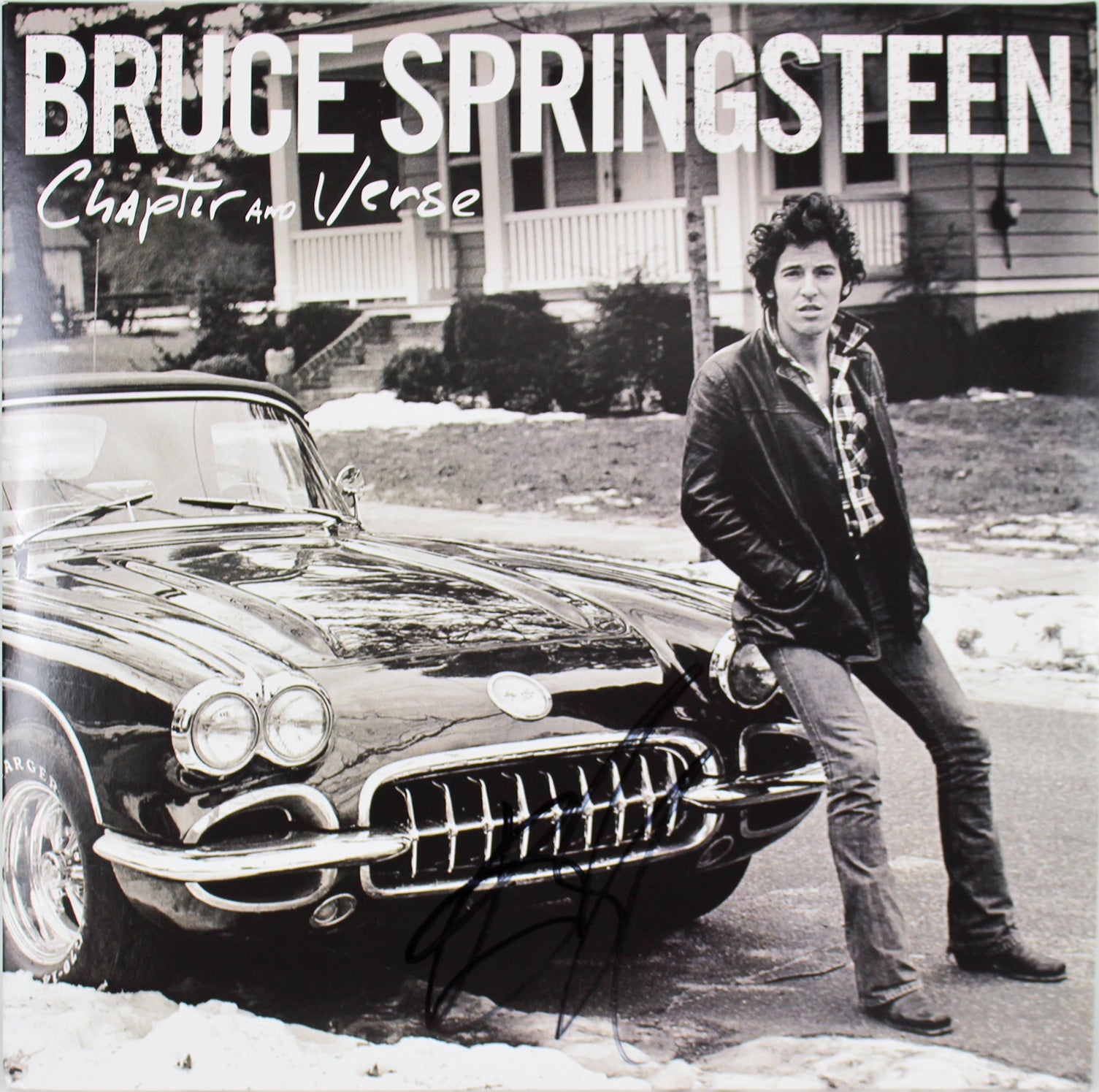 Bruce Springsteen Signed Chapter And Verse Album Cover W/ Vinyl JSA #Z71257