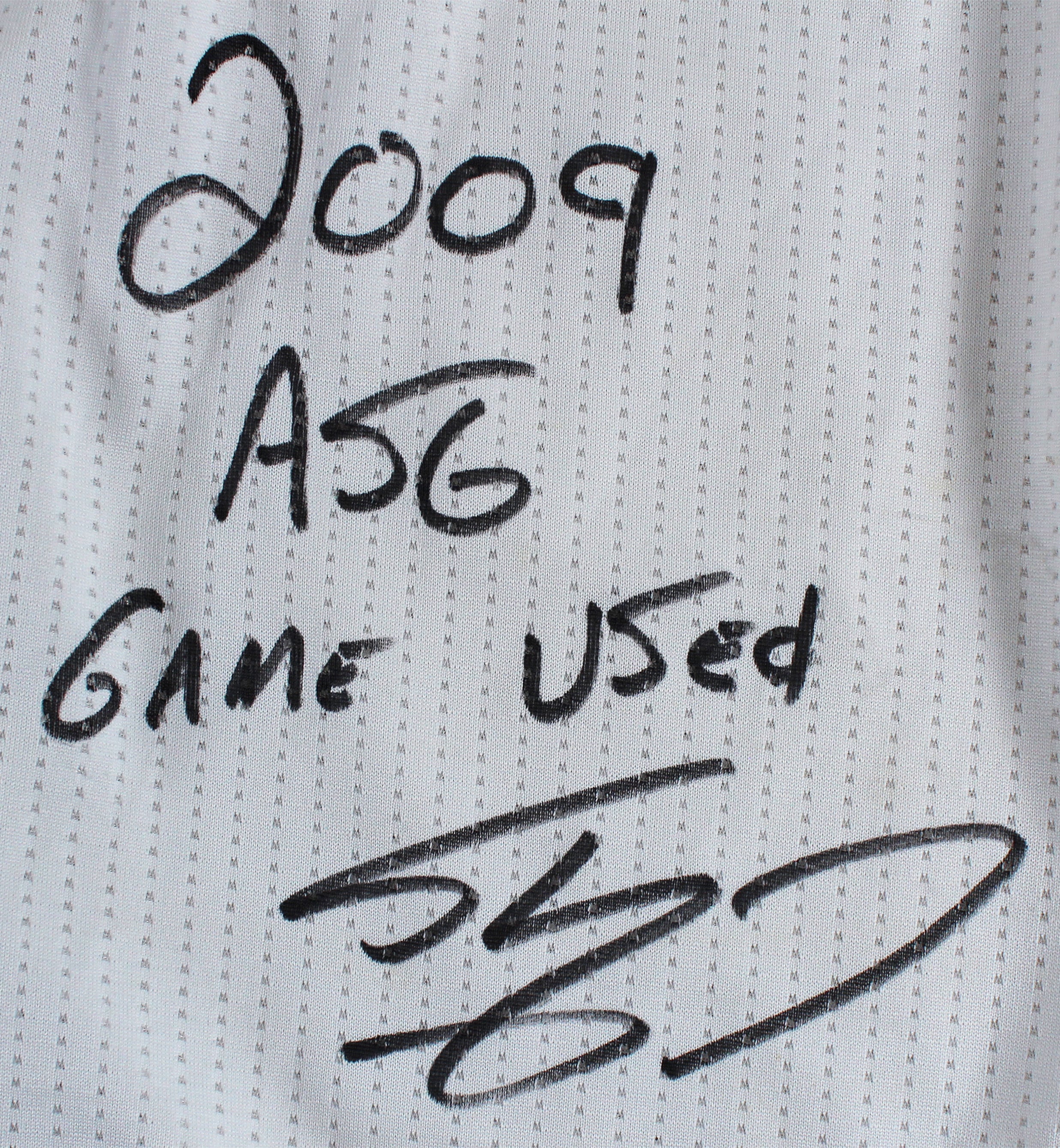 Shaquille O'Neal 2009 ASG Game Used Signed White Adidas Shorts Photo Matched BAS