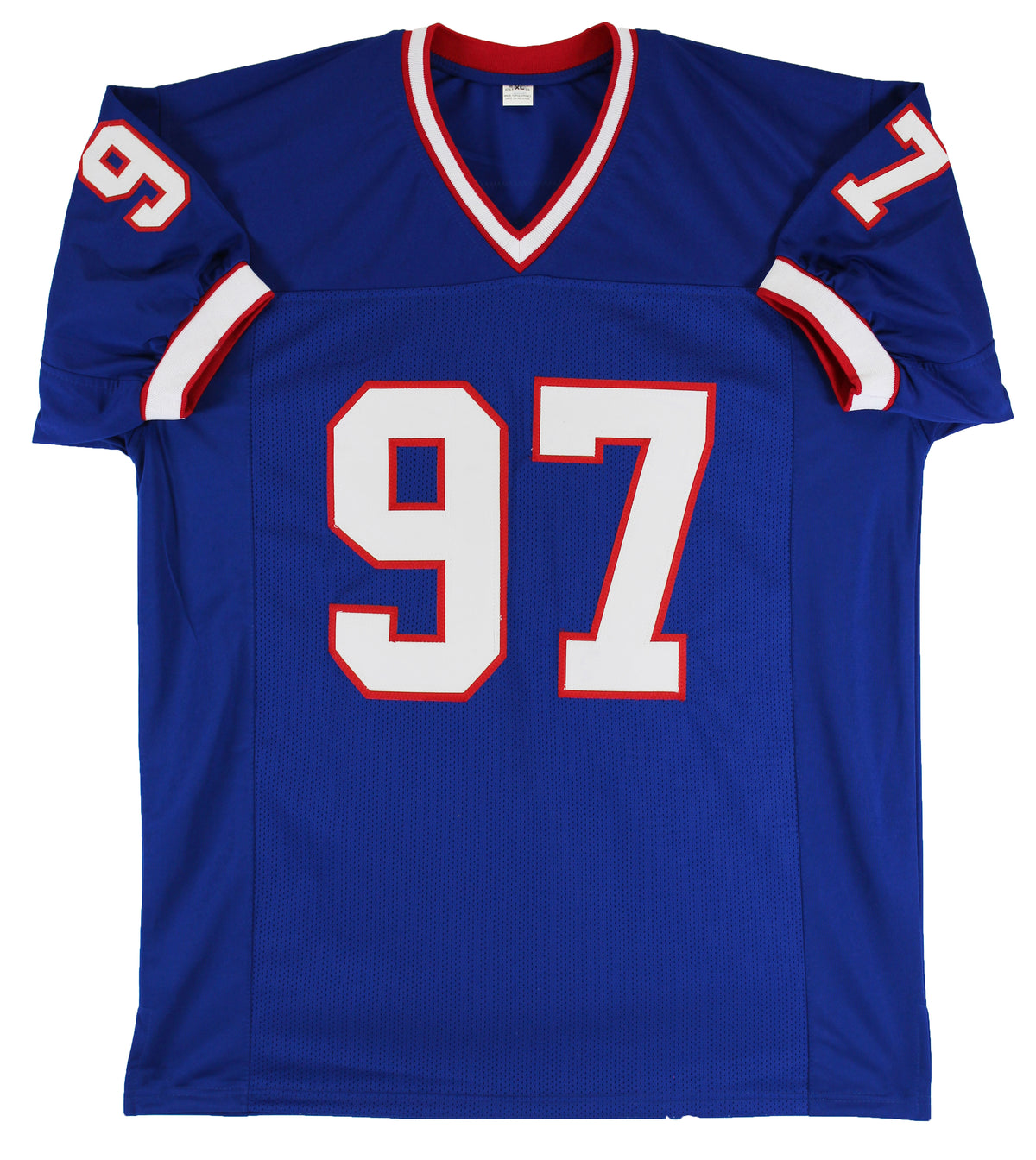Cornelius Bennett Authentic Signed Blue #97 Pro Style Jersey BAS Witnessed