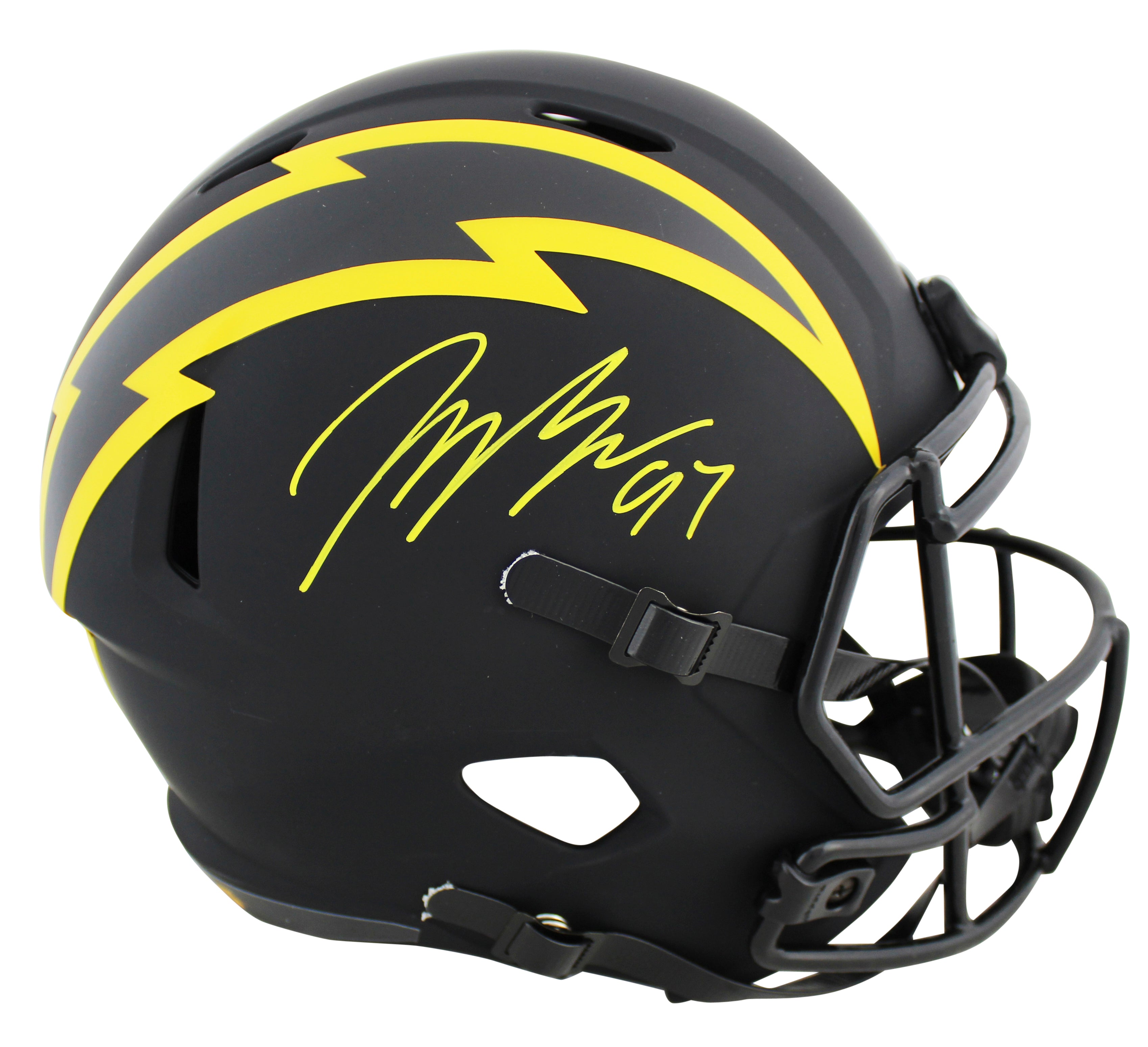 Chargers Joey Bosa Authentic Signed Eclipse Full Size Speed Rep Helmet BAS Wit
