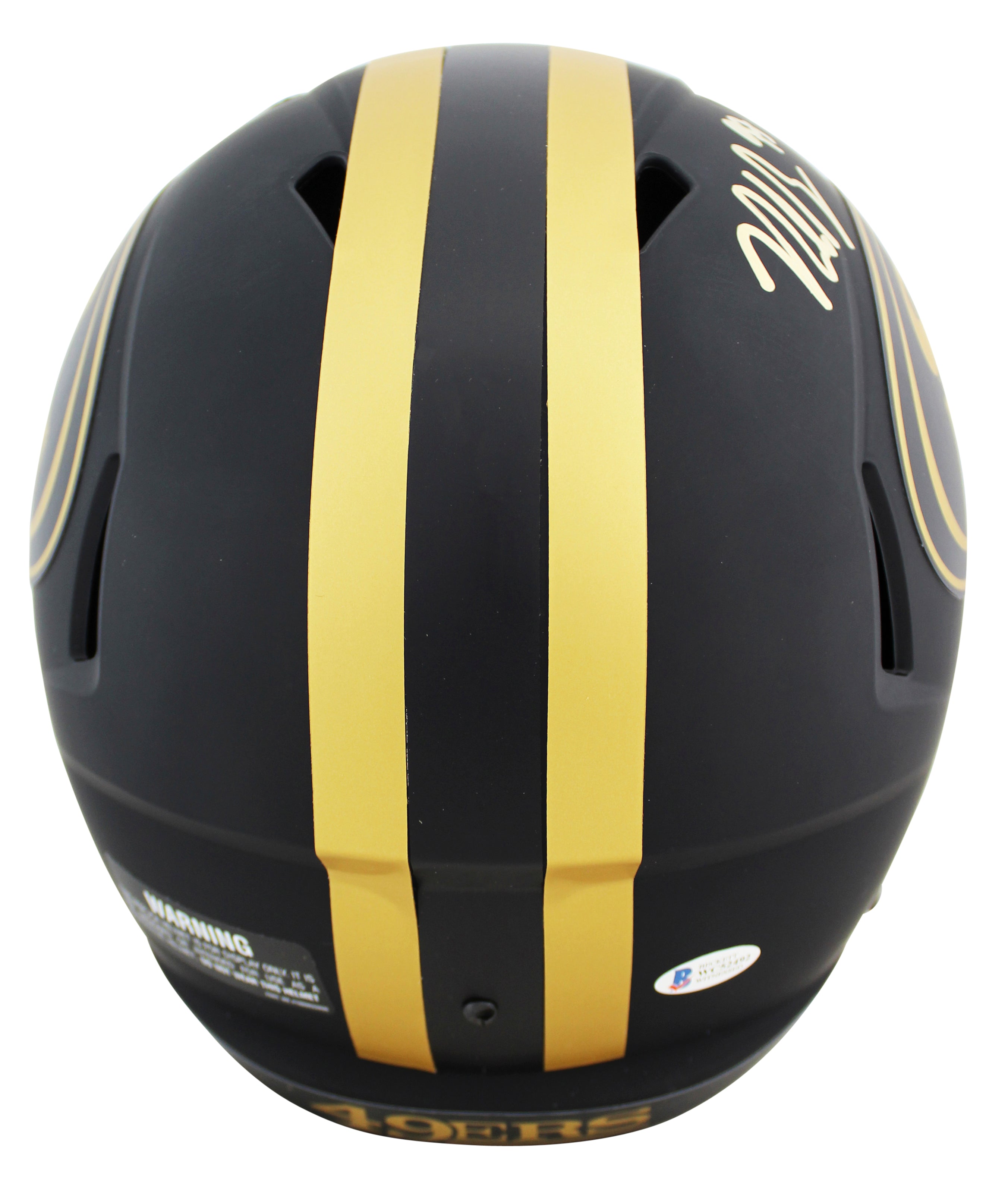 49ers Nick Bosa Authentic Signed Eclipse Full Size Speed Rep Helmet BAS Witness