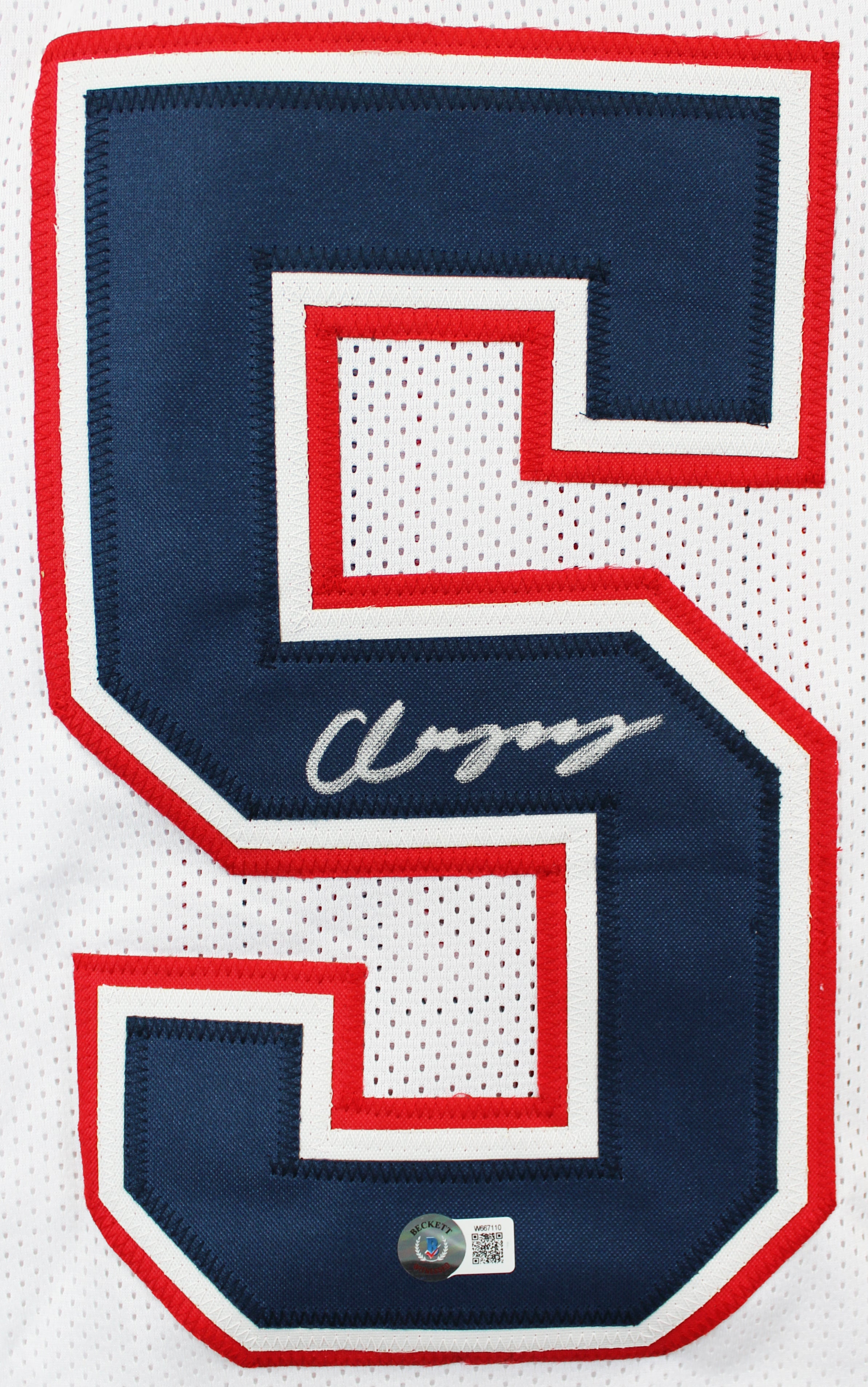 Christian Gonzalez Authentic Signed White Pro Style Jersey BAS Witnessed