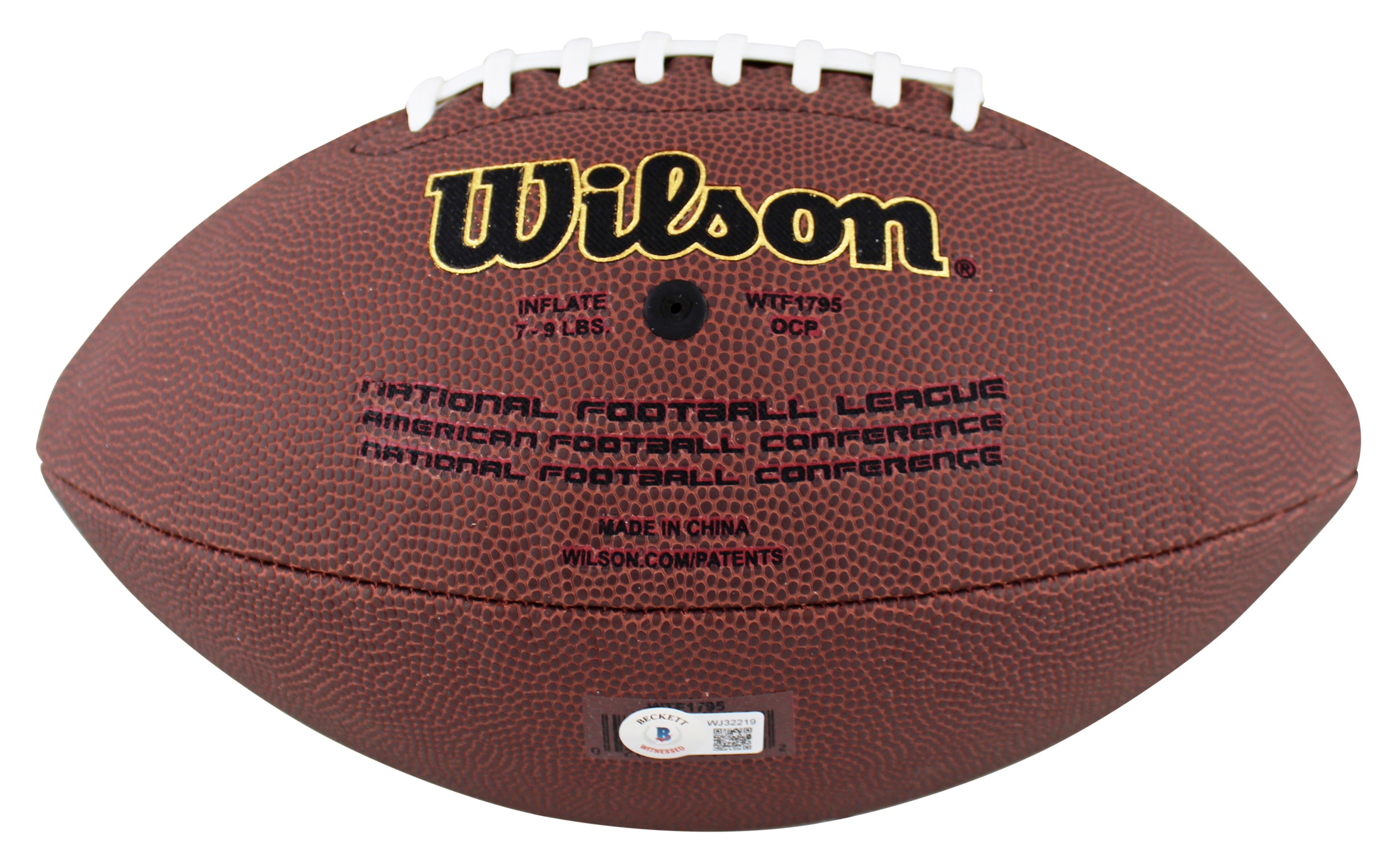 Bills Billy Shaw "HOF 99" Authentic Signed Super Grip Nfl Football BAS Witnessed