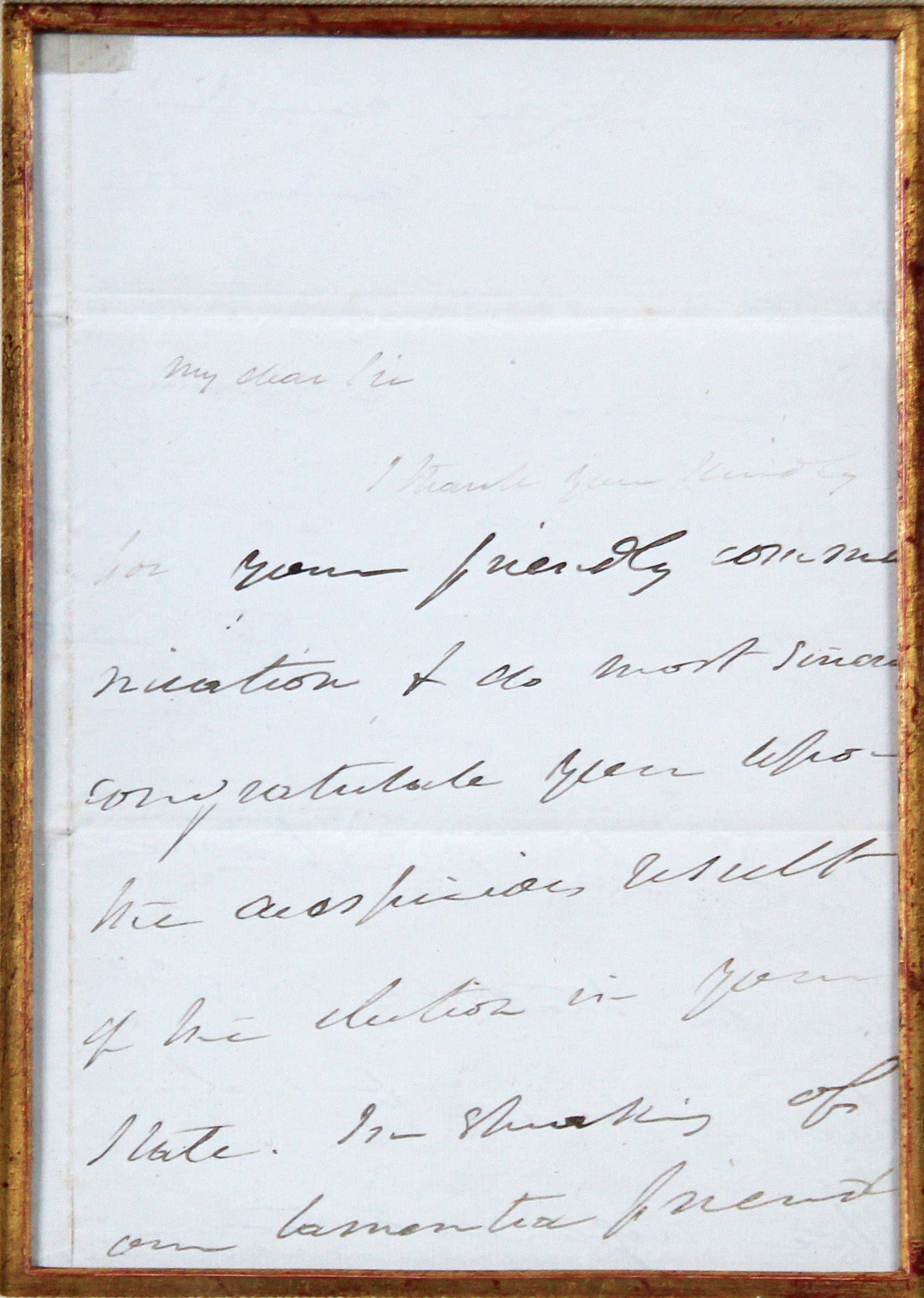 Martin Van Buren Authentic Signed & Framed 7.25x9.5 1836 Letter BAS #AD04644