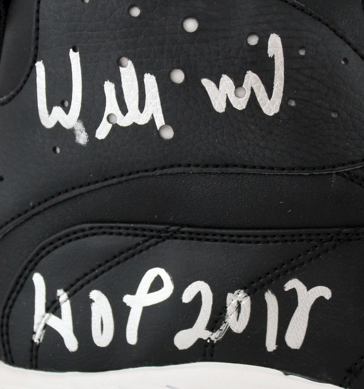 Saints Willie Roaf "HOF 12" Signed Nike Air Pro Shark Stove Cleat BAS Witnessed