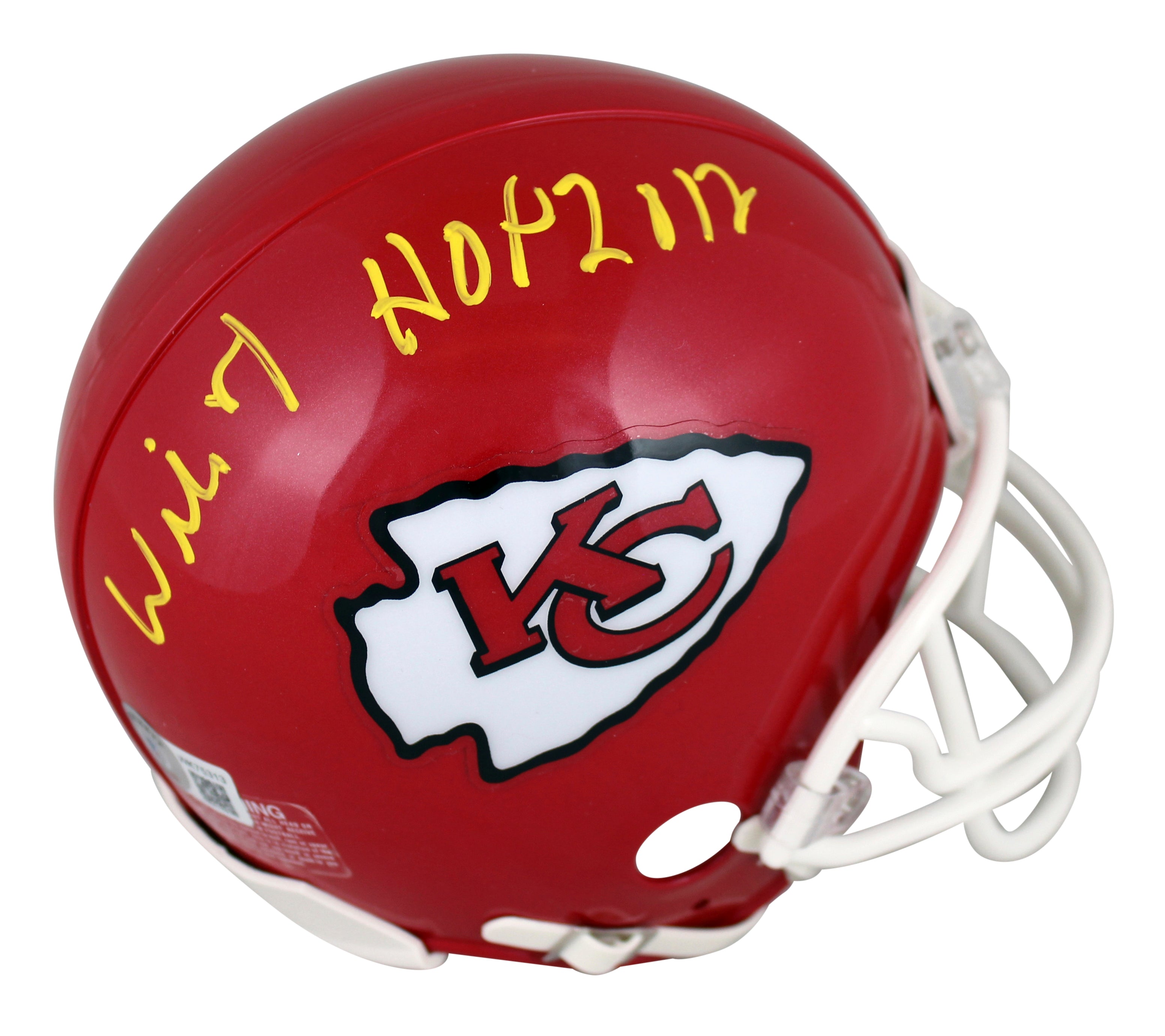 Chiefs Willie Roaf "HOF 12" Authentic Signed Red Rep Mini Helmet BAS Witnessed
