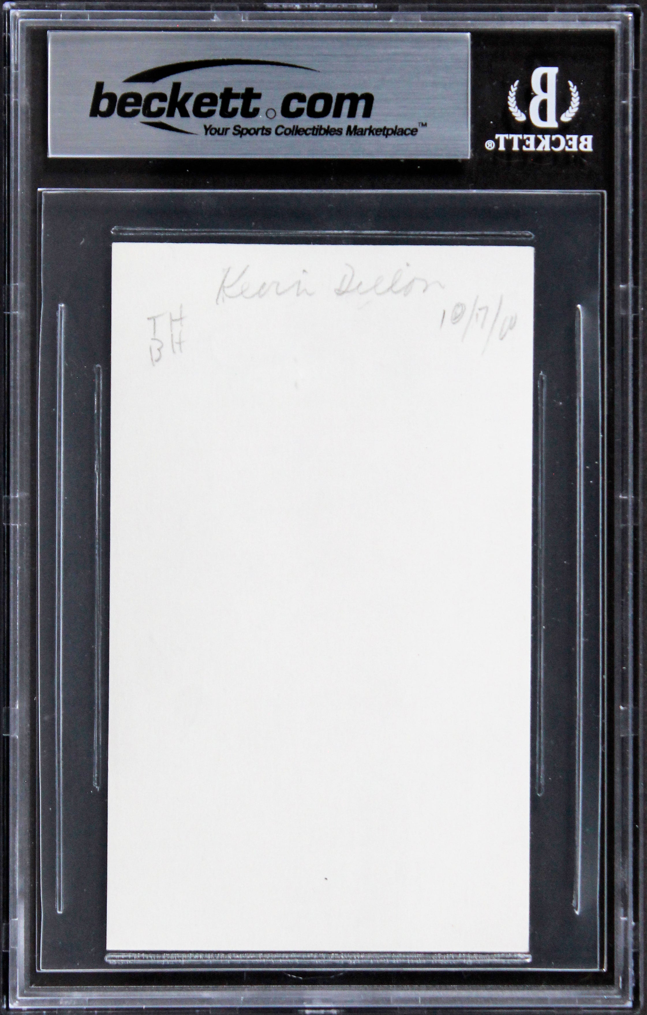 Kevin Dillon Entourage Authentic Signed 3x5 Index Card w/ Blue Sig BAS Slabbed 2