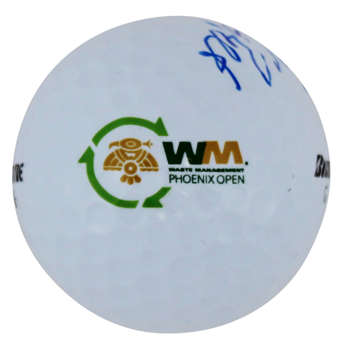 Bo Van Pelt Signed Waste Management Open Logo Bridgestone Golf Ball BAS #AC33587