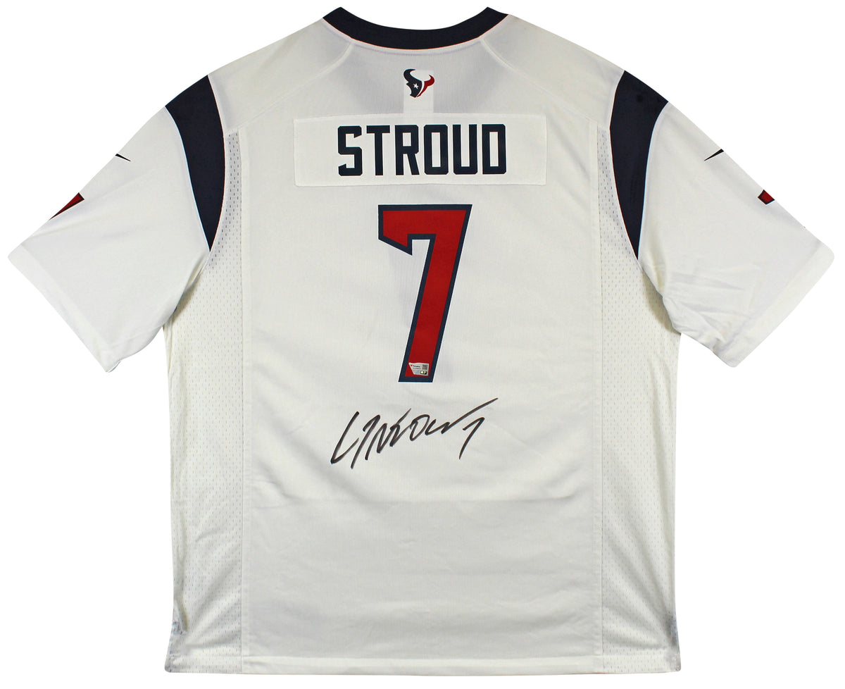 Texans C.J. Stroud Authentic Signed White Nike Game Jersey Fanatics