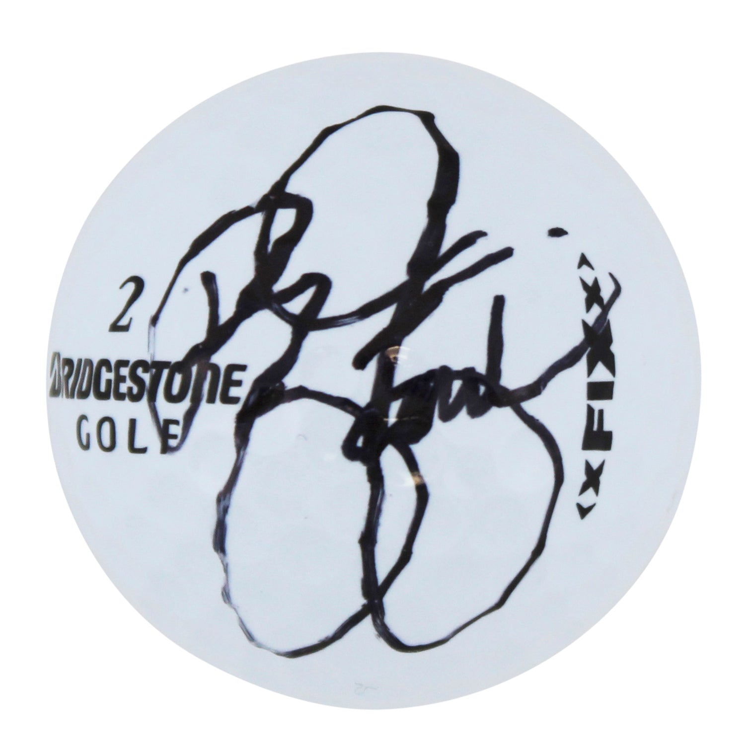 Rickie Fowler Authentic Signed WM Open Logo Bridgestone Golf Ball BAS #AC33599