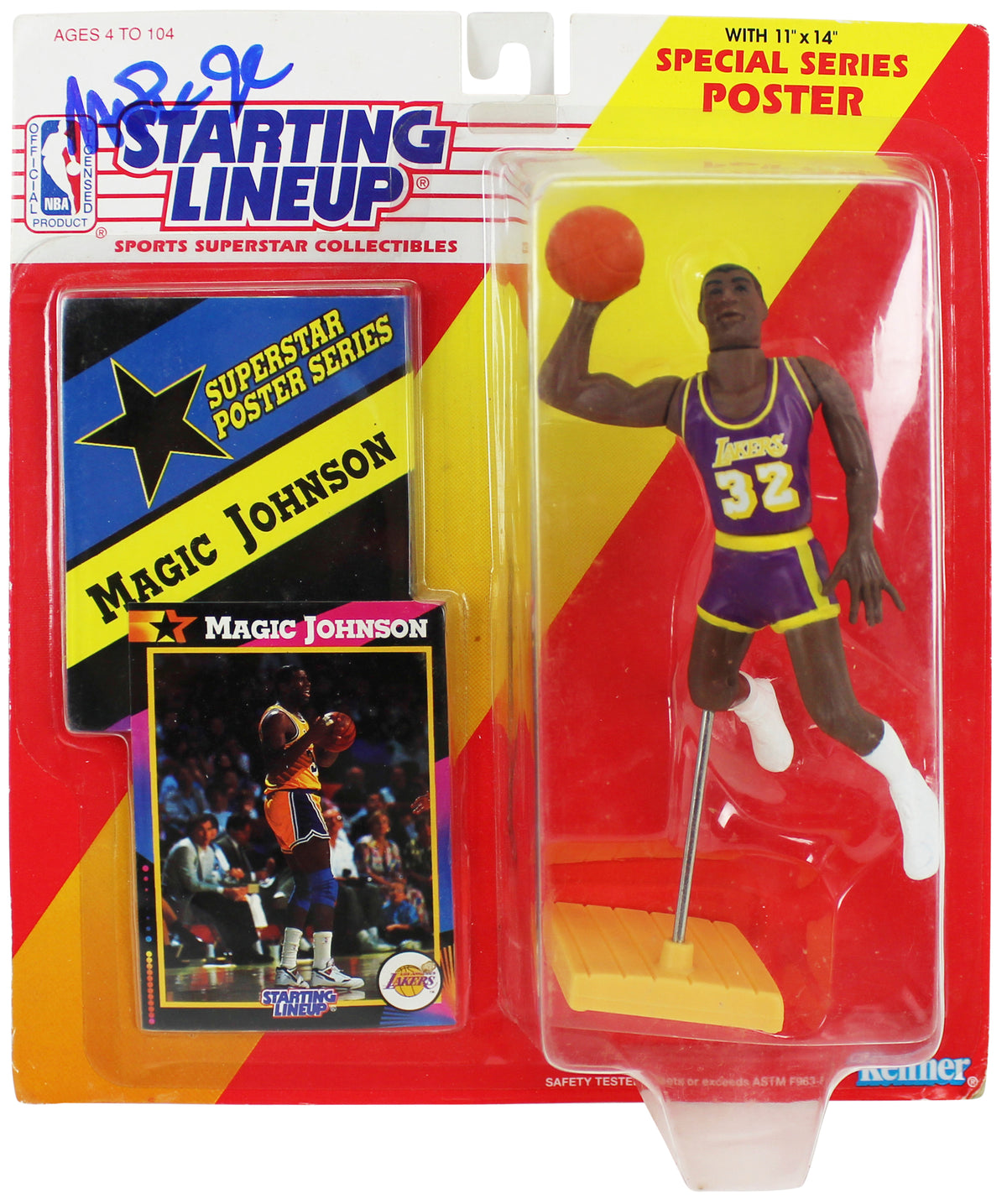 Lakers Magic Johnson Authentic Signed 1992 Starting Lineup BAS Witness #MJ14925