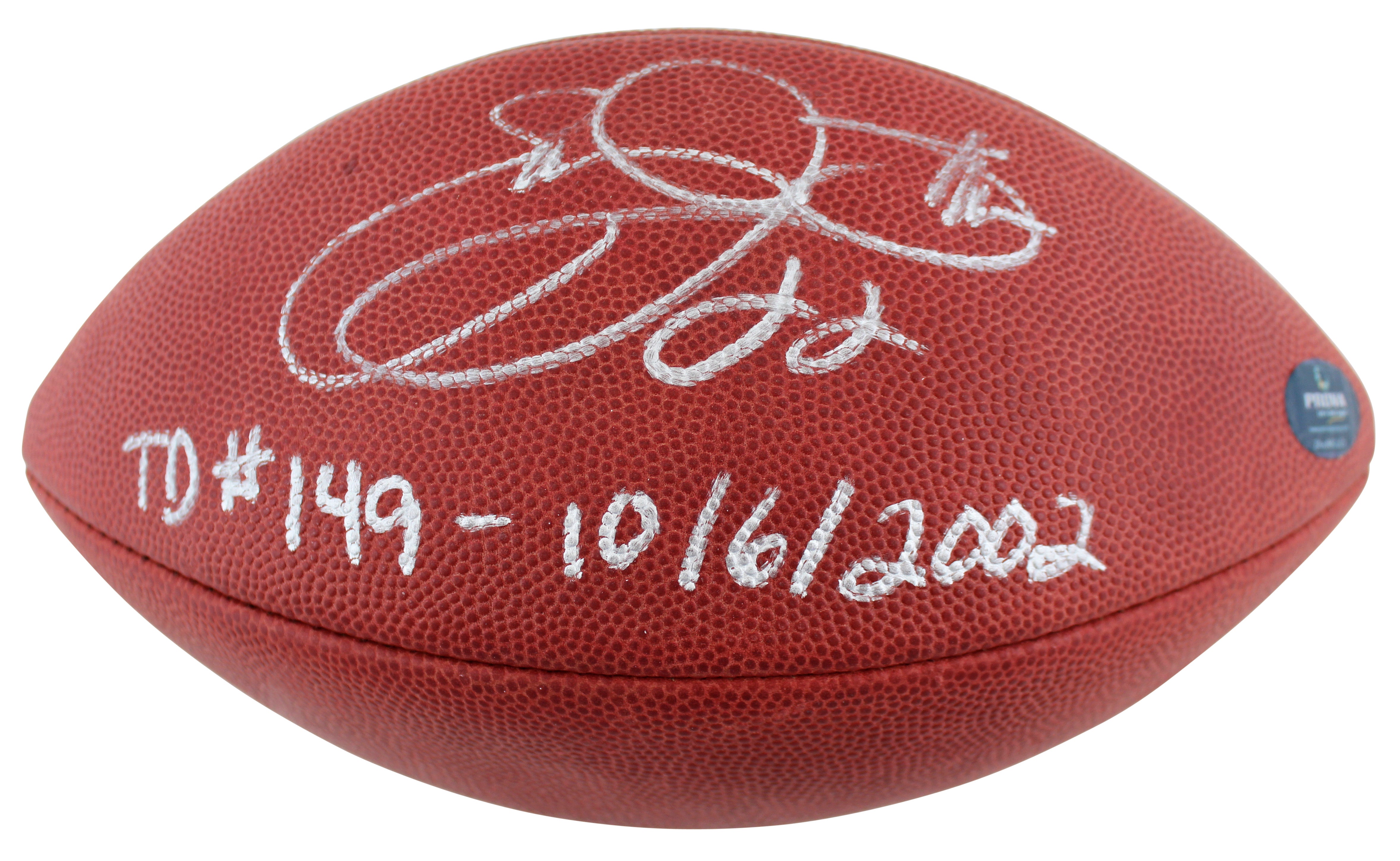 Cowboys Emmitt Smith "TD #149 - 10/6/2002" Signed GU Football BAS & Prova LOA