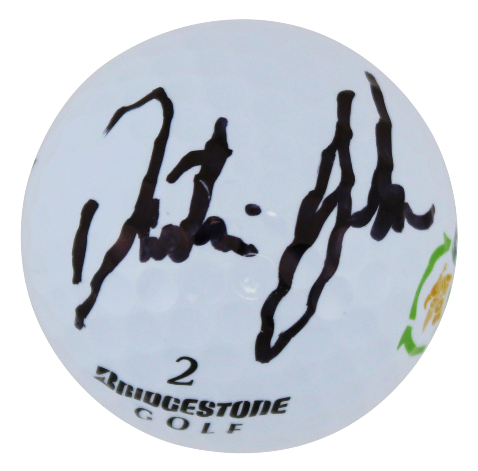 Dustin Johnson Authentic Signed Bridgestone WM Open Logo Golf Ball BAS #AC33613